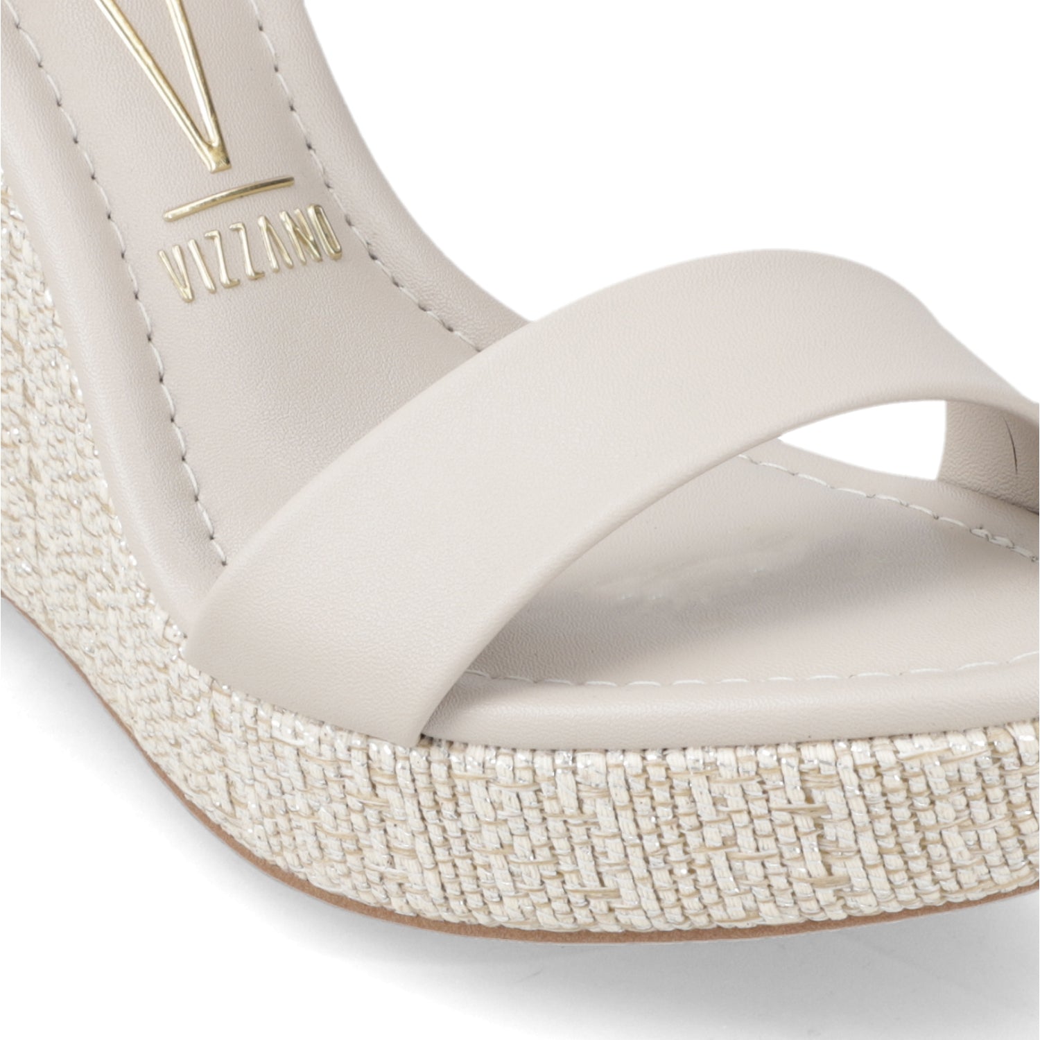 Sandalia Taco Cuña Alto Gris Vizzano