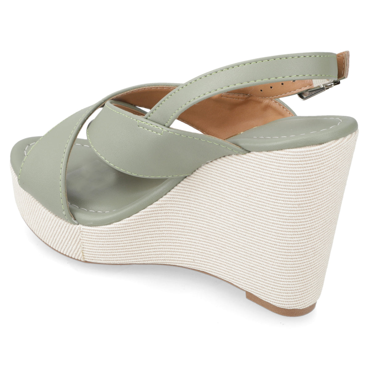 Sandalia Taco Cuña Alto Verde Vizzano