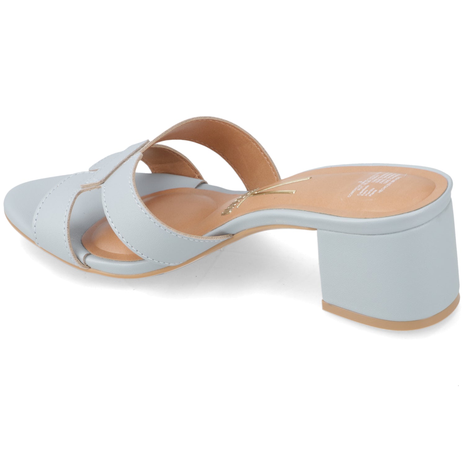 Sandalia Taco Ancho Medio Celeste Vizzano Ecocuero 35 / Celeste