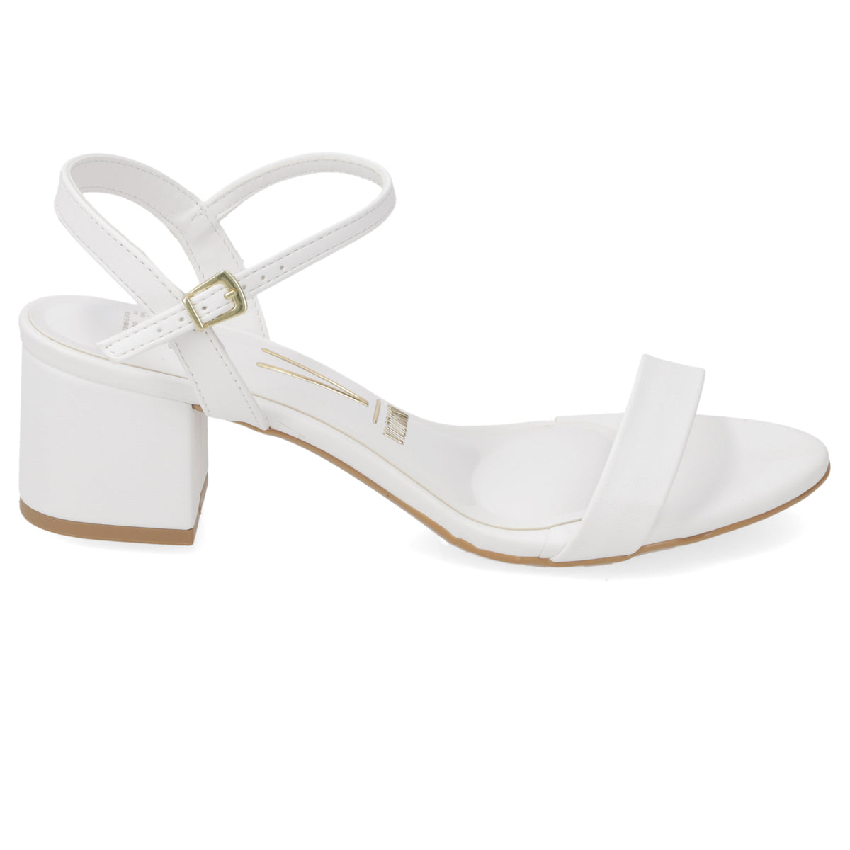 Sandalias de Novia Taco Ancho Blanco Vizzano 35 / Blanco