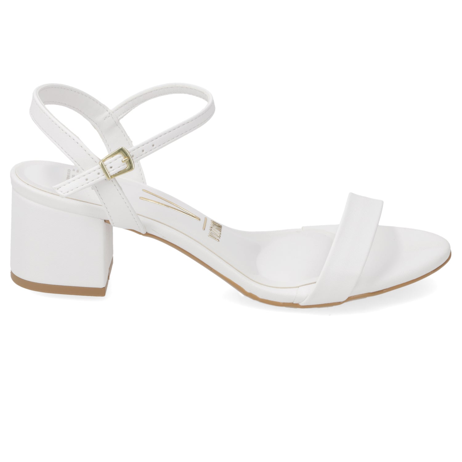 Sandalias de Novia Taco Ancho Blanco Vizzano 35 / Blanco