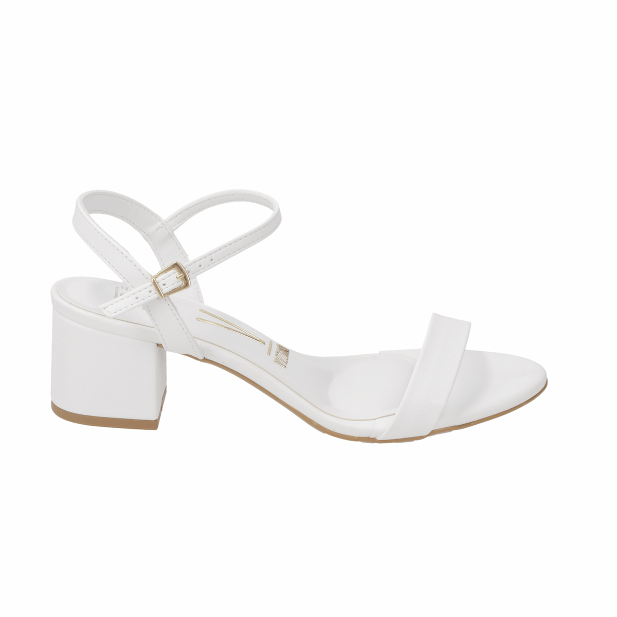 Sandalias de Novia Taco Ancho Blanco Vizzano 35 / Blanco
