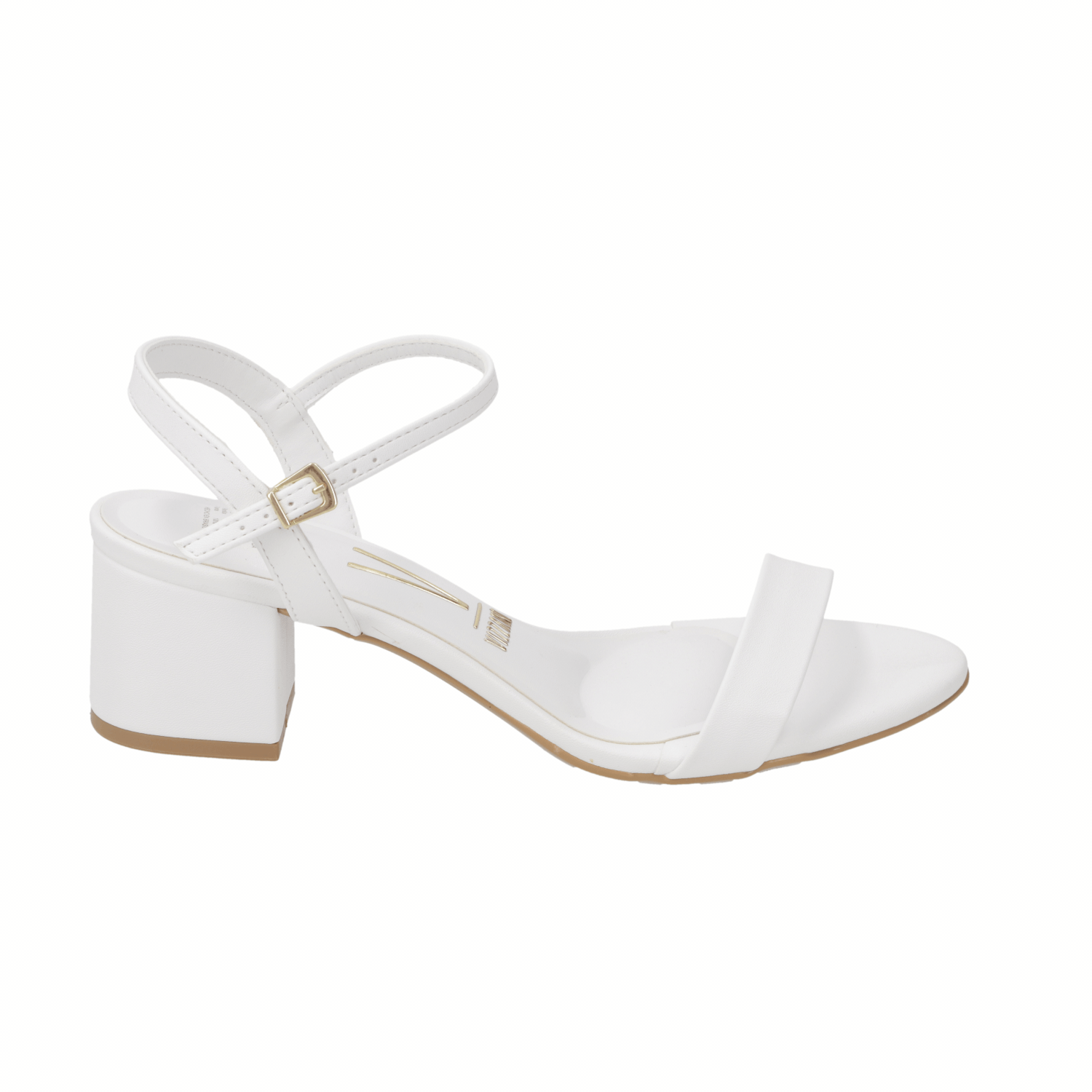 Sandalias de Novia Taco Ancho Blanco Vizzano 35 / Blanco