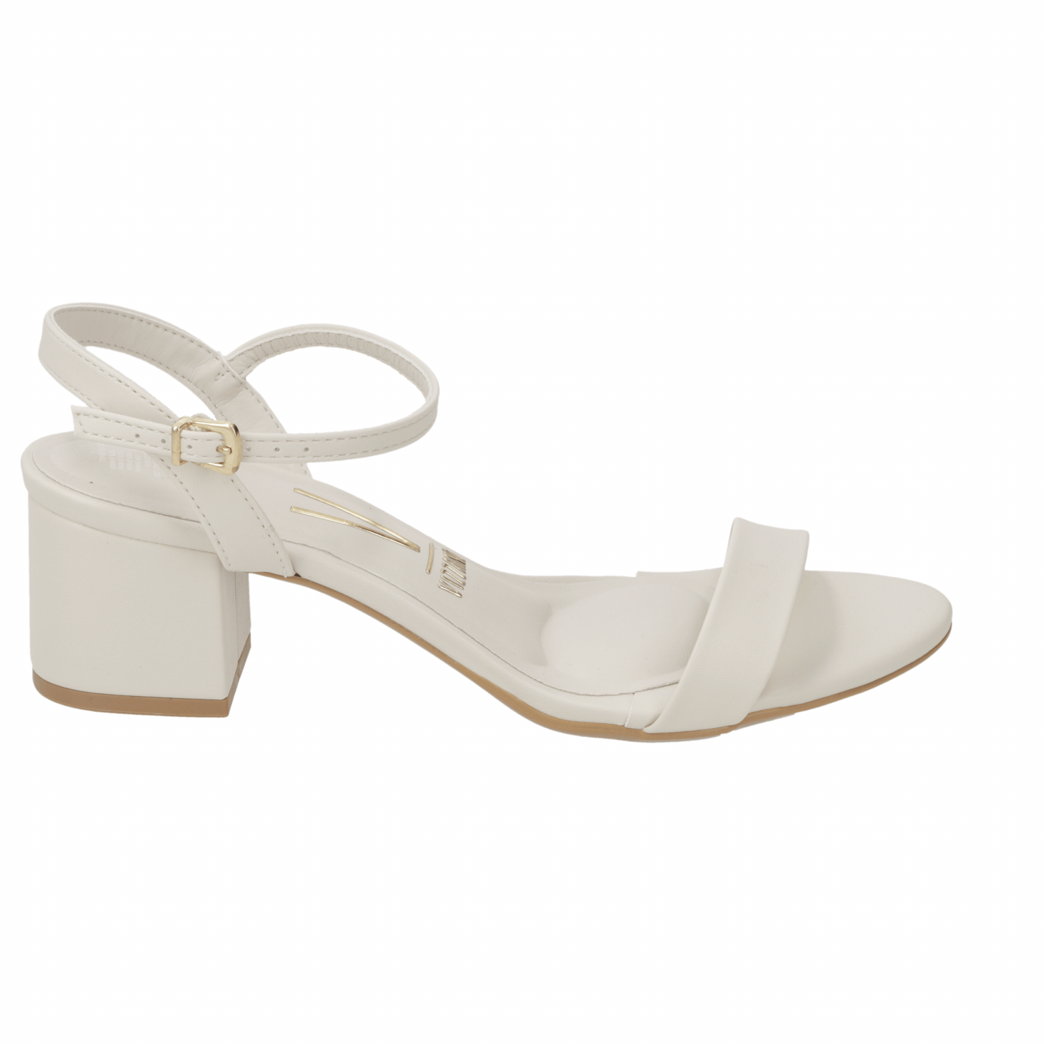 Sandalias de Novia Taco Ancho Blanco OFF Vizzano 35 / Blanco OFF