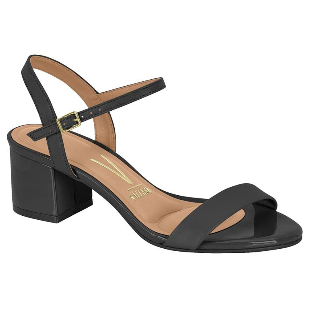 Sandalia Taco Cuadrado Vizzano EcoCuero Negro 6291-900-14174-15745