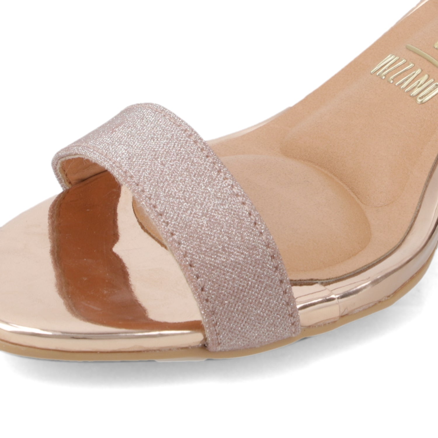 Sandalia Fiesta Taco Rose Gold Vizzano 34 / Rose Gold