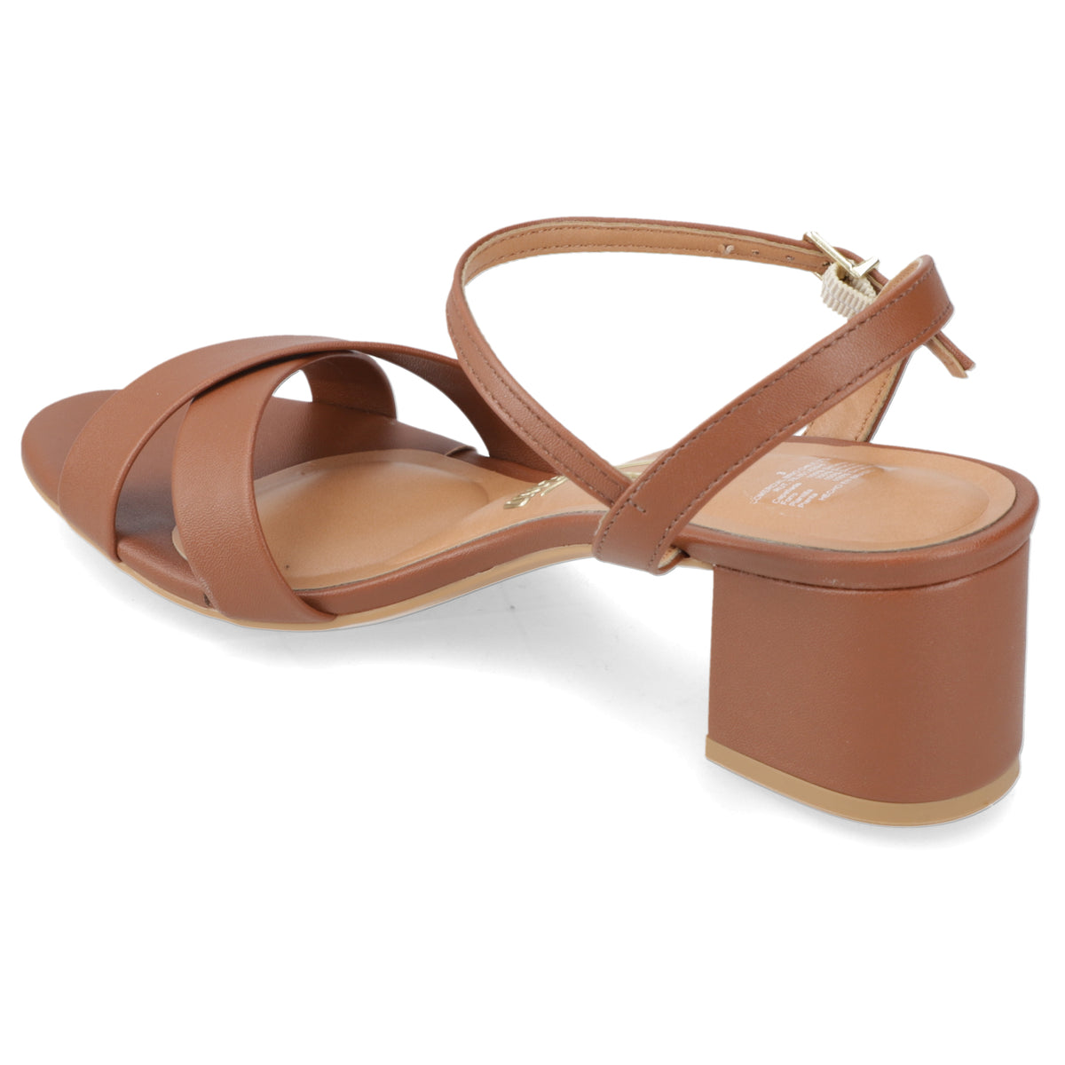 Sandalia Taco Ancho Medio Café Vizzano Ecocuero 35 / Café