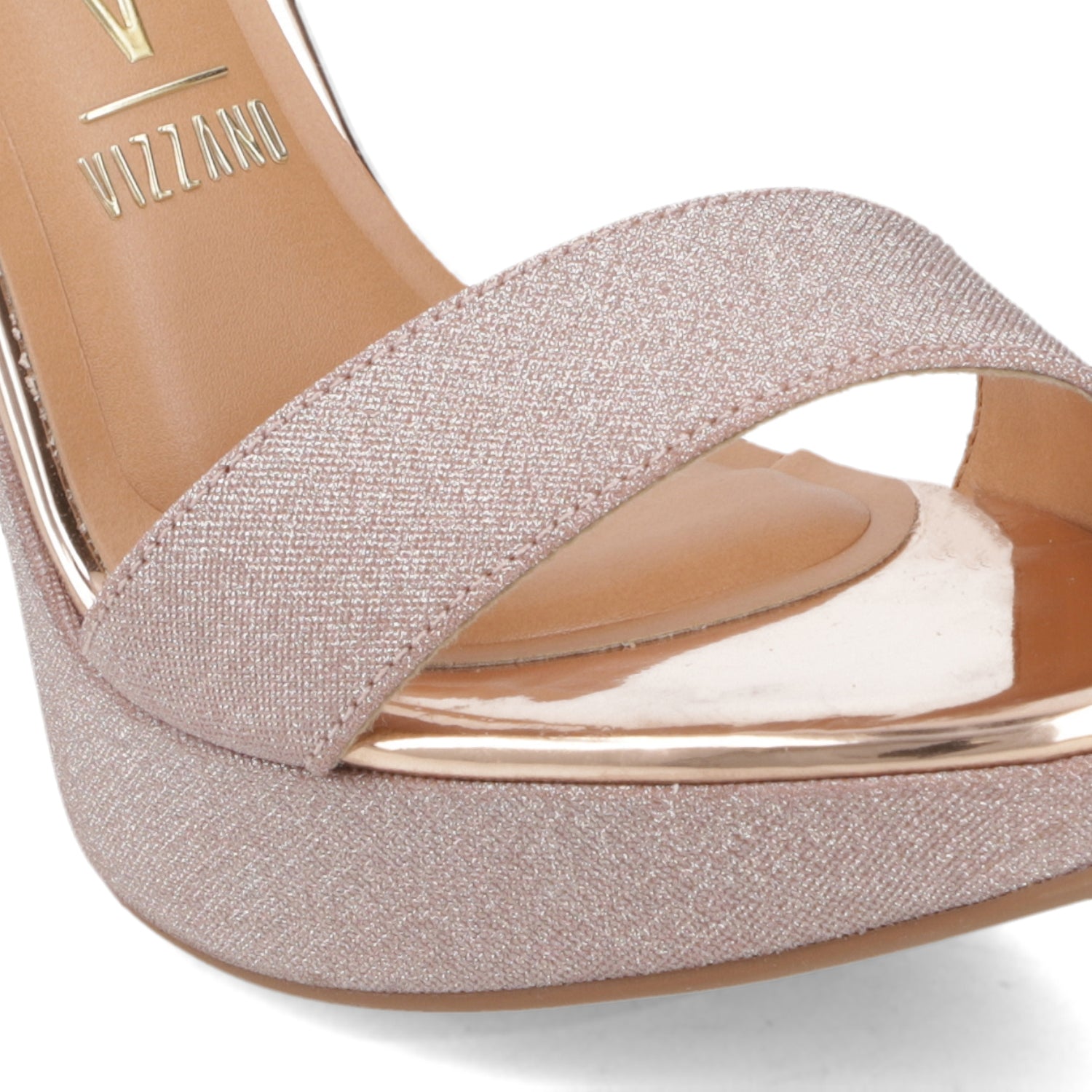 Sandalia Taco Rose Gold Vizzano 35