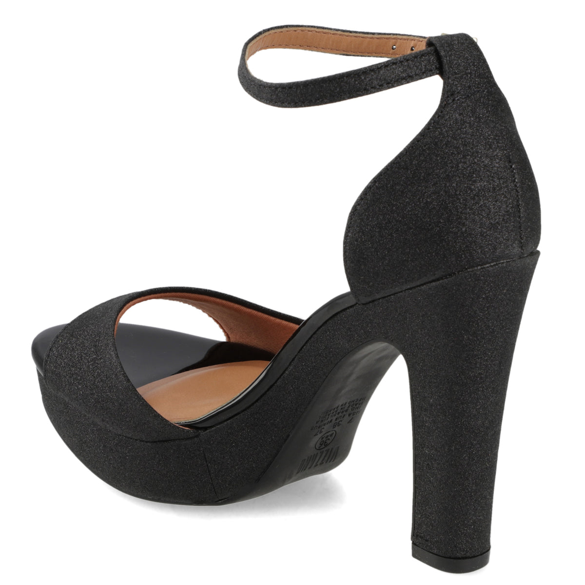 Sandalia Taco Negra Vizzano 35