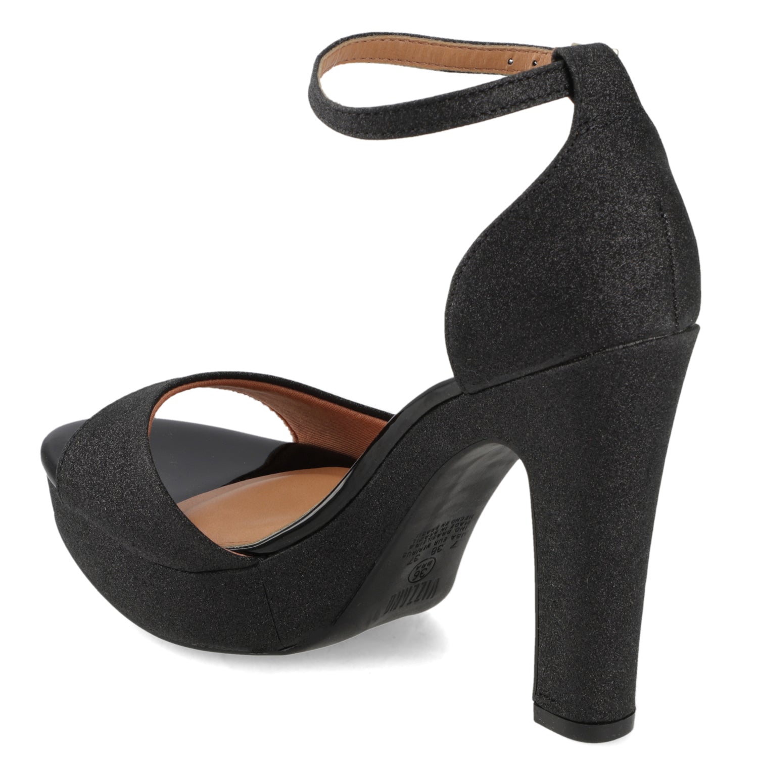 Sandalia Taco Negra Vizzano 35