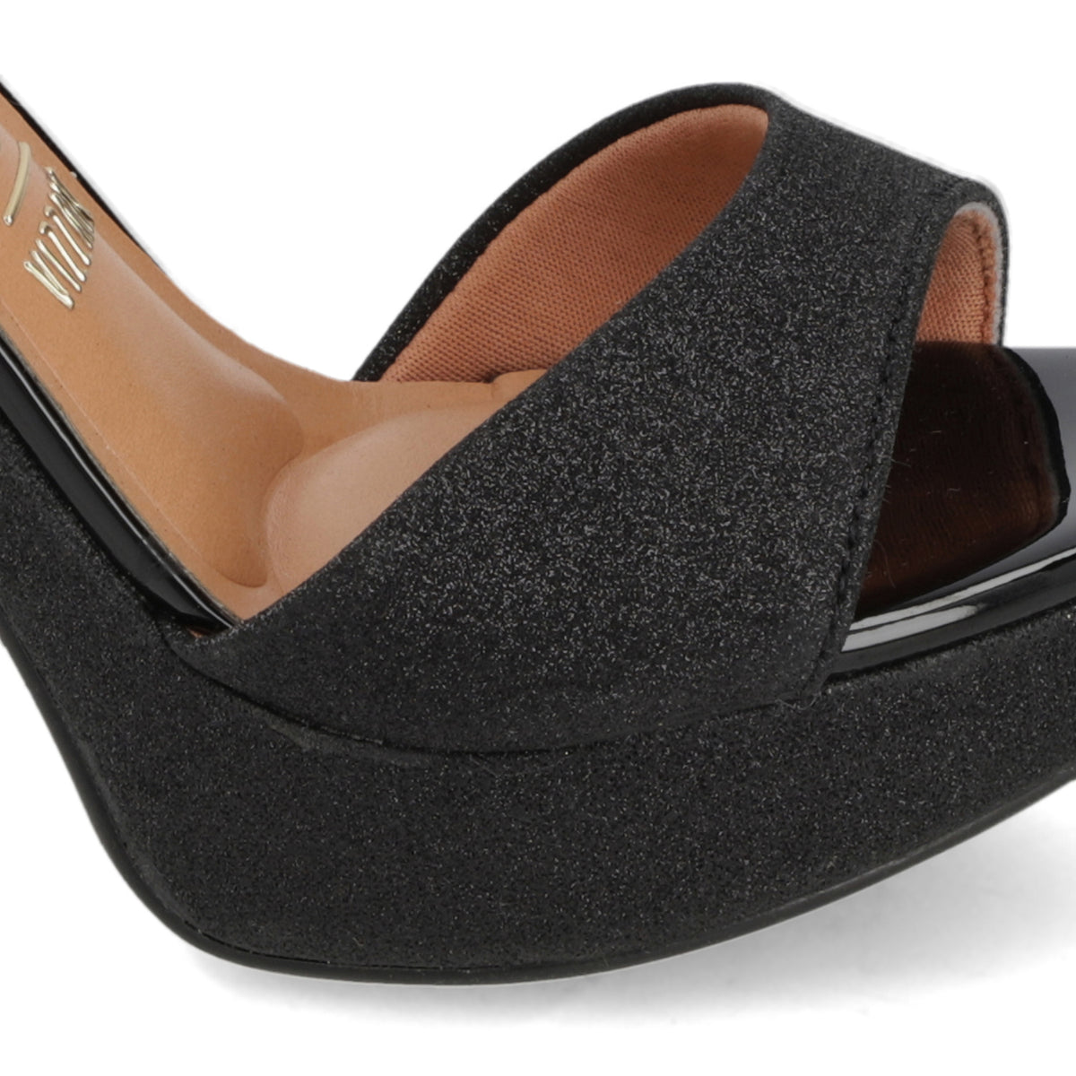 Sandalia Taco Negra Vizzano 35