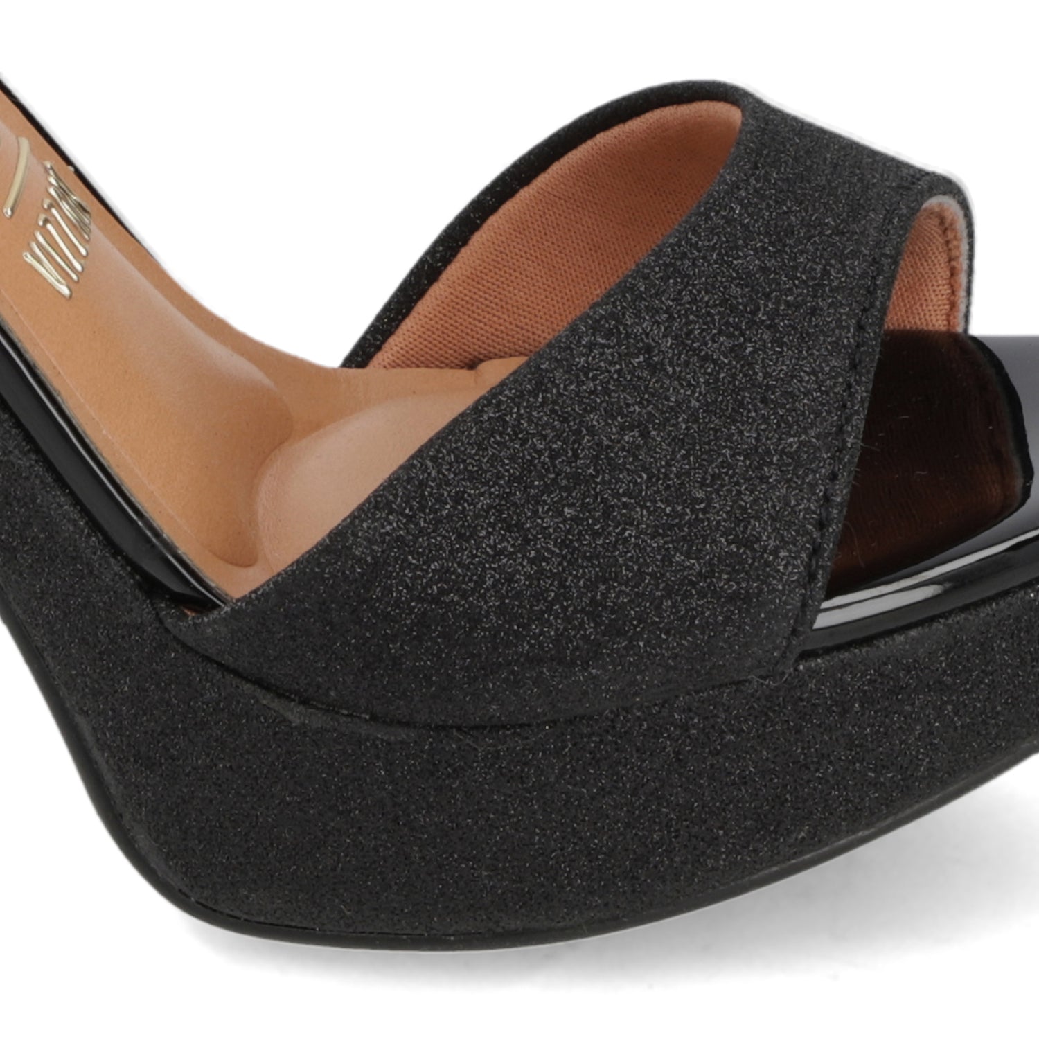 Sandalia Taco Negra Vizzano 35