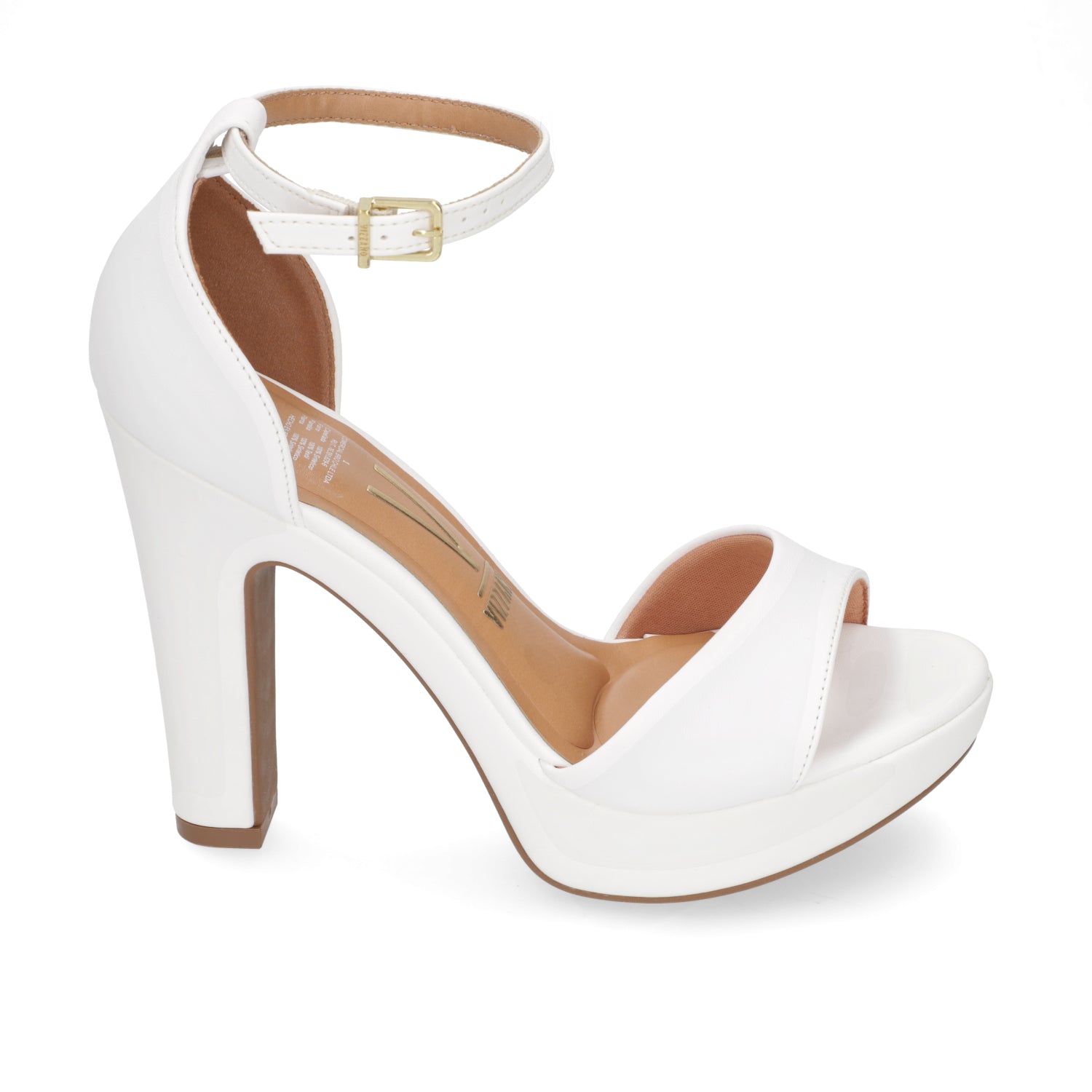 Sandalia Taco Cuadrado Eco Cuero Blanco 6292-217-7286-16072