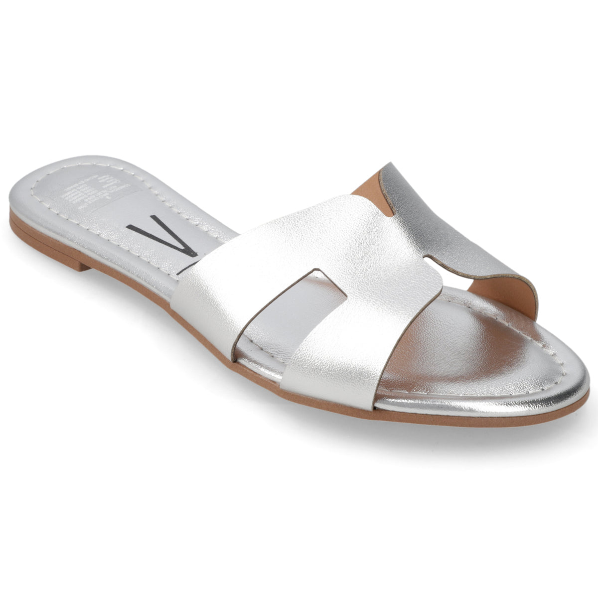 Sandalia Plateado Vizzano Ecocuero Metalizado 35 / Plateado