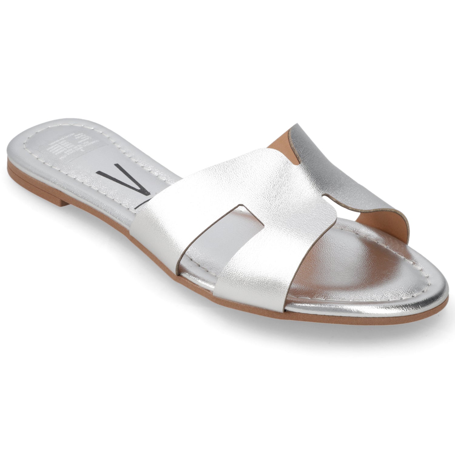 Sandalia Plateado Vizzano Ecocuero Metalizado 35 / Plateado