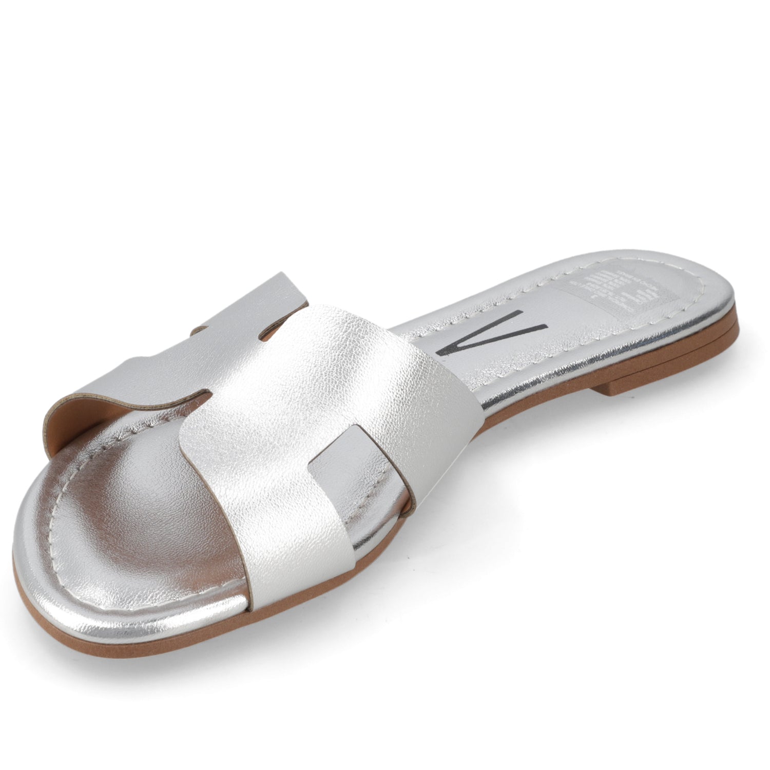 Sandalia Plateado Vizzano Ecocuero Metalizado 35 / Plateado