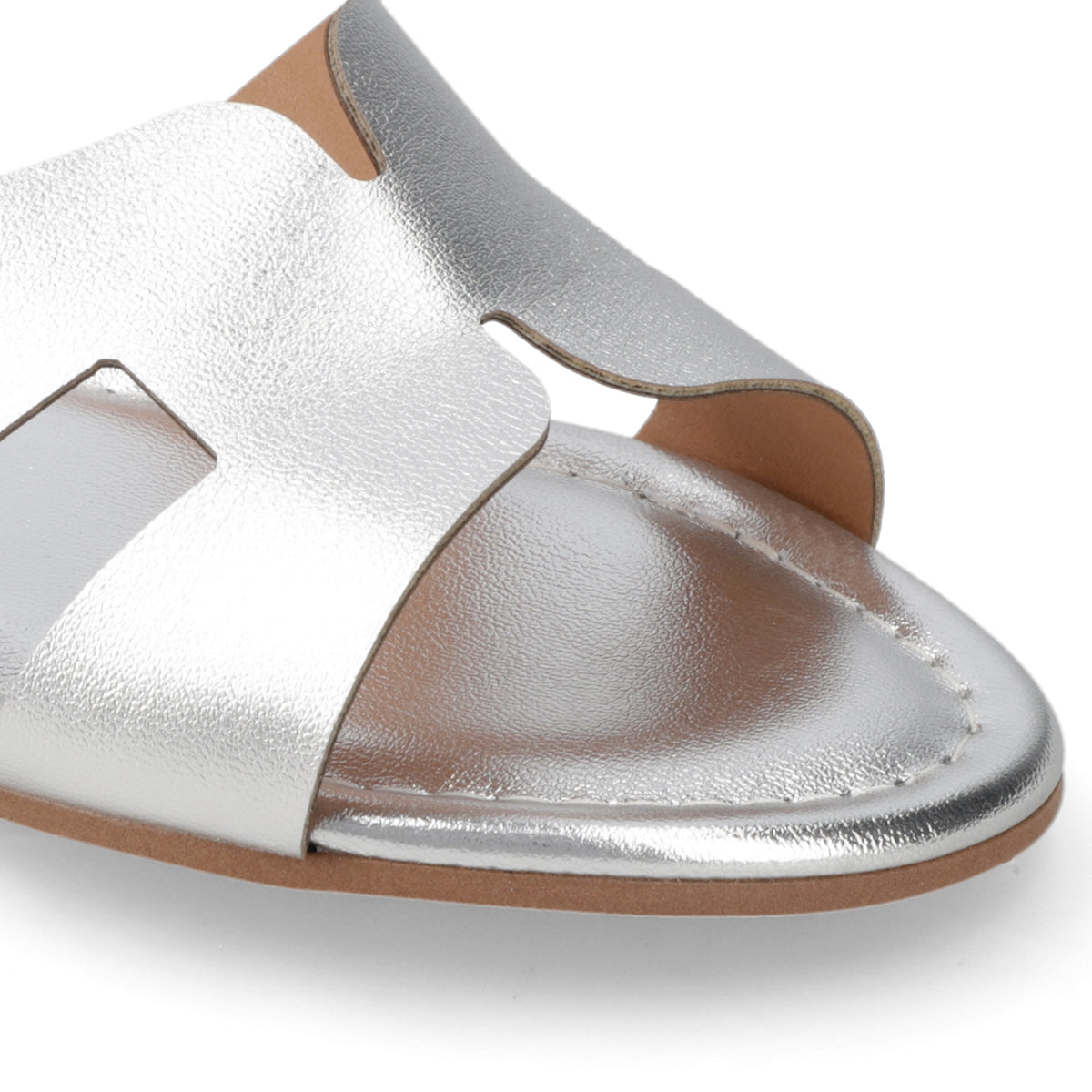 Sandalia Plateado Vizzano Ecocuero Metalizado 35 / Plateado