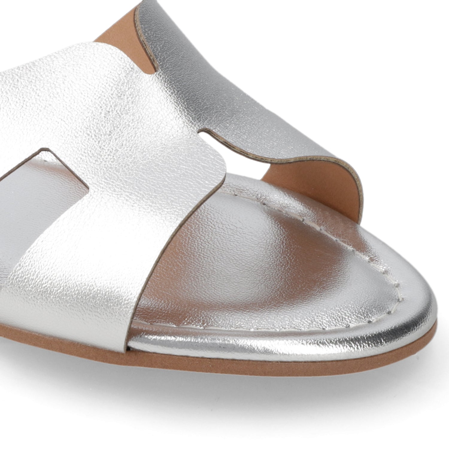 Sandalia Plateado Vizzano Ecocuero Metalizado 35 / Plateado