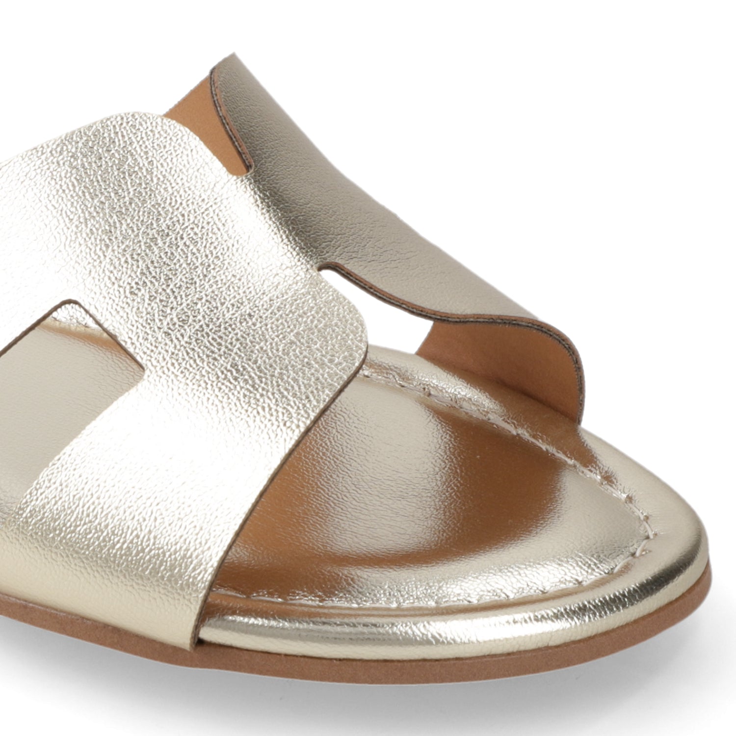 Sandalia Dorado Vizzano Ecocuero Metalizado 35 / Dorado