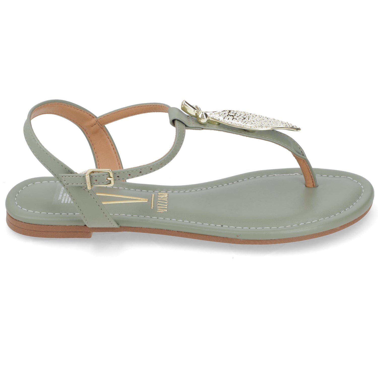 Sandalia Verde Vizzano Ecocuero 35 / Verde