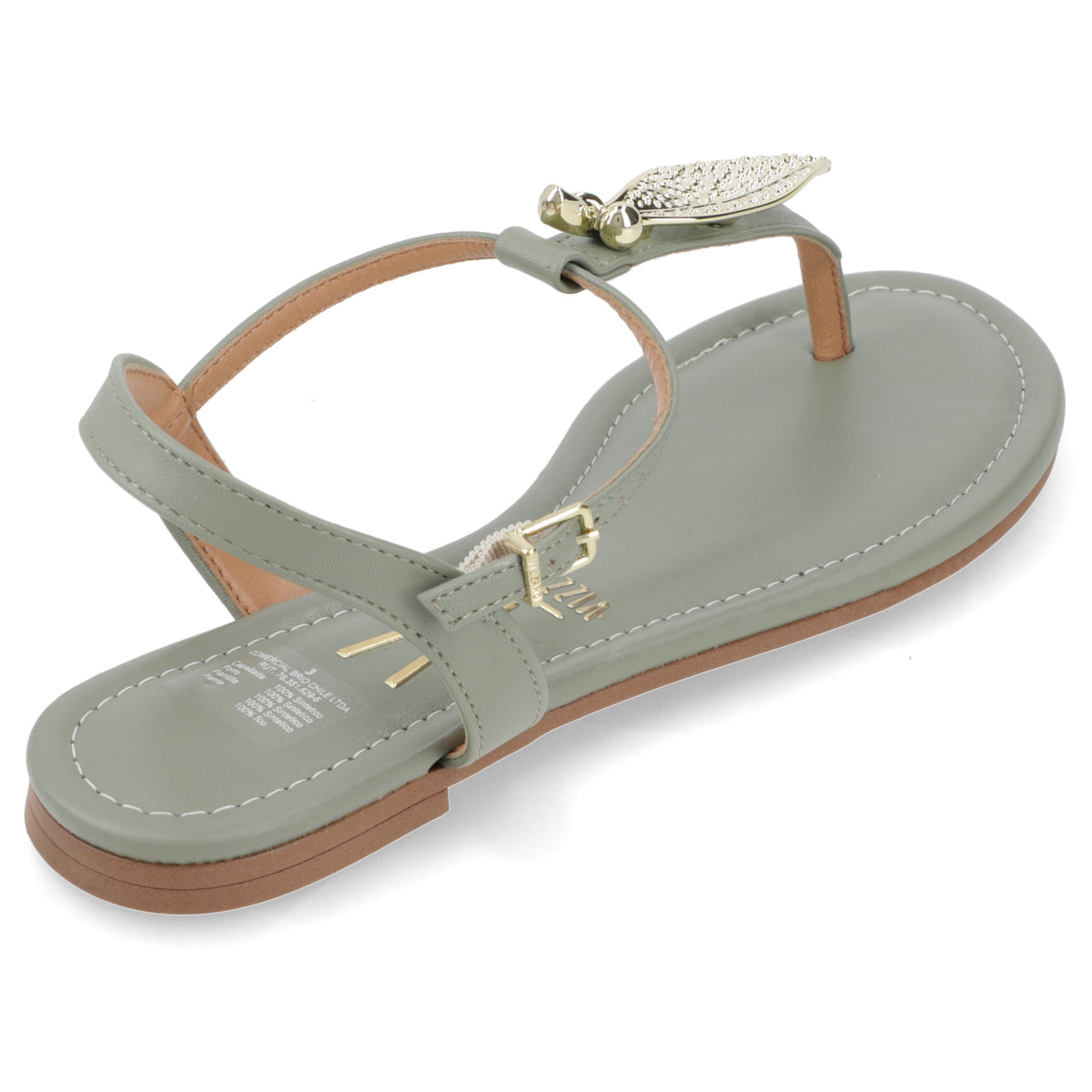 Sandalia Verde Vizzano Ecocuero 35 / Verde