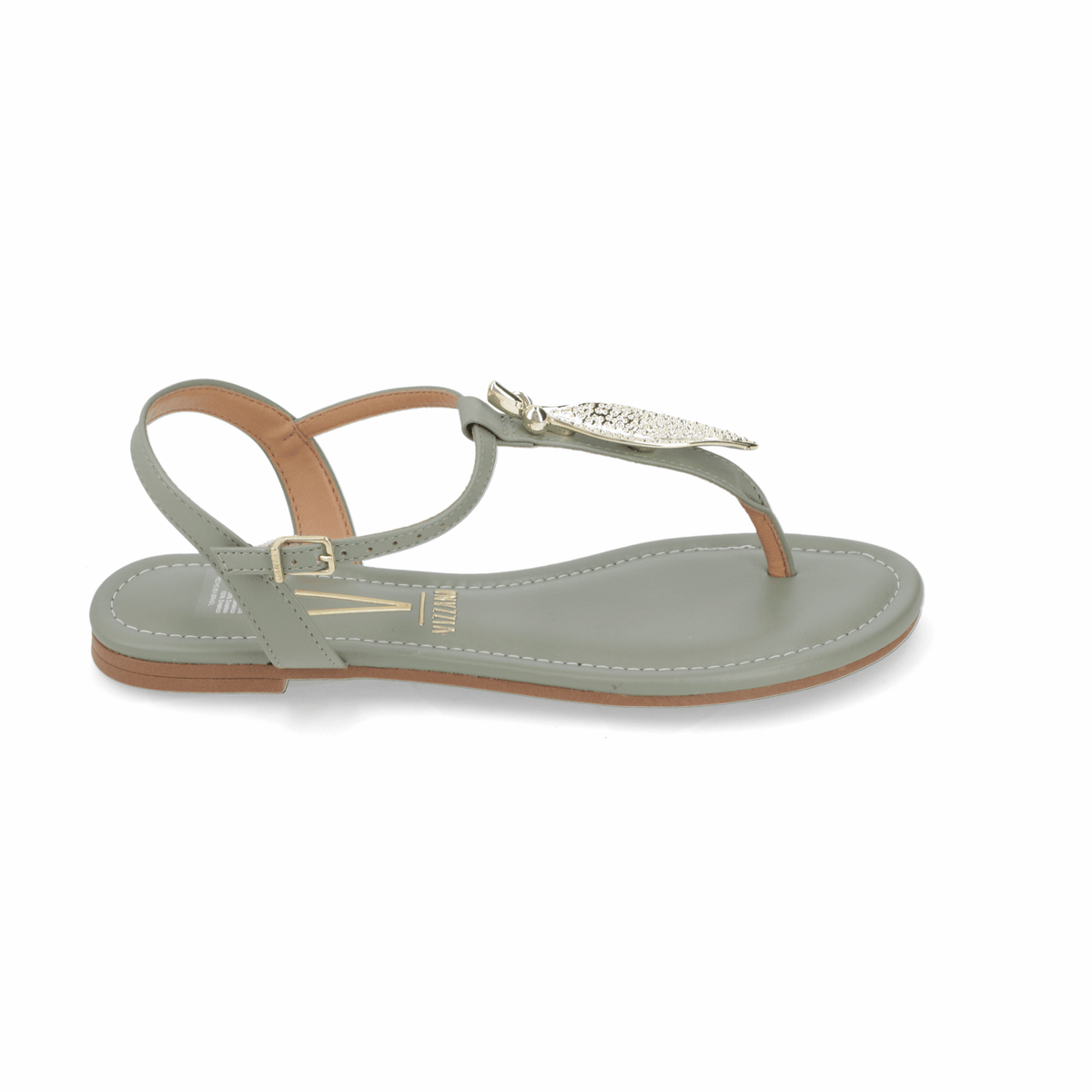 Sandalia Verde Vizzano Ecocuero 35 / Verde