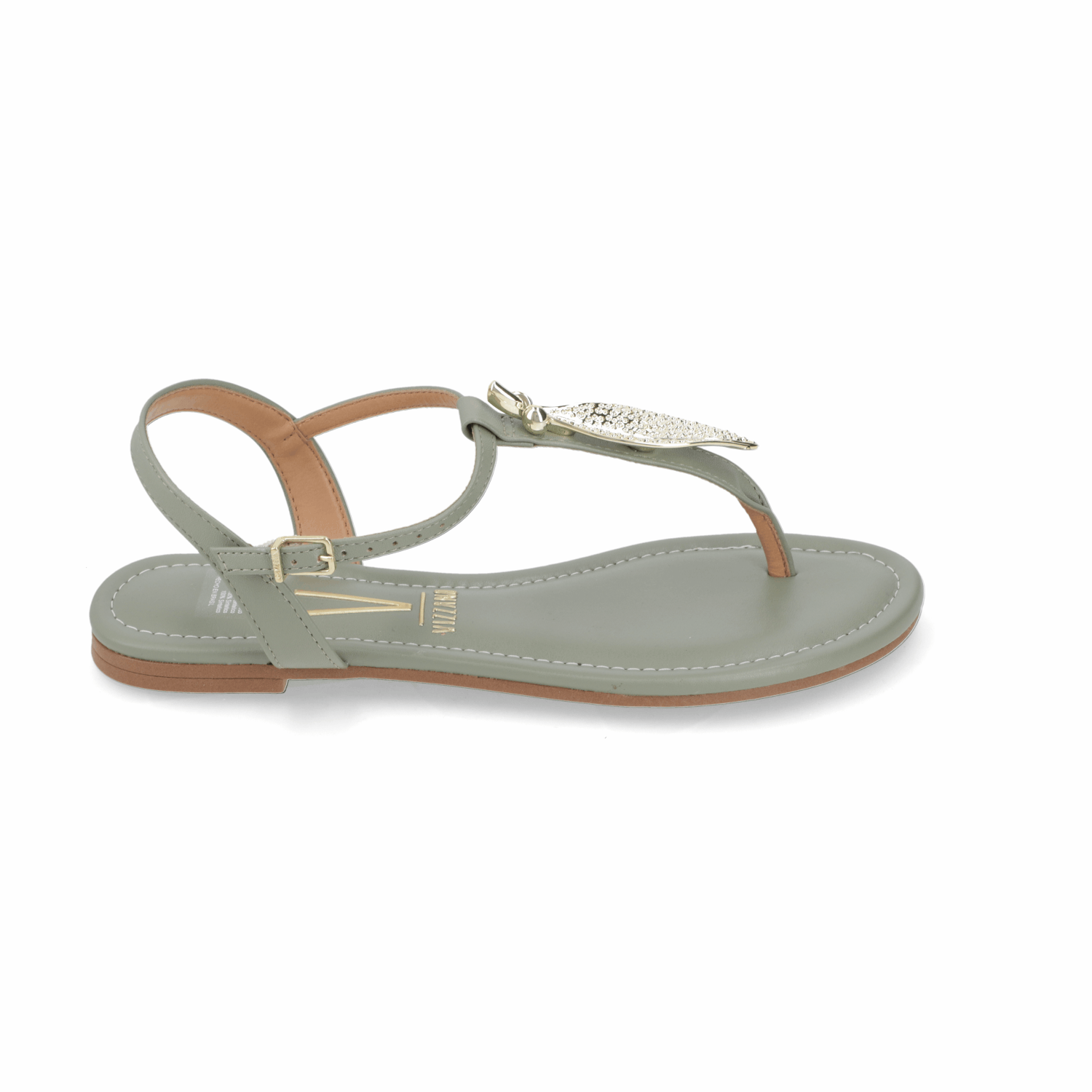 Sandalia Verde Vizzano Ecocuero 35 / Verde