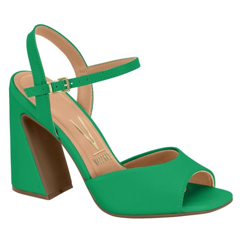 Sandalia Taco Cuadrado Vizzano EcoCuero Verde 6403-203-7286-93370