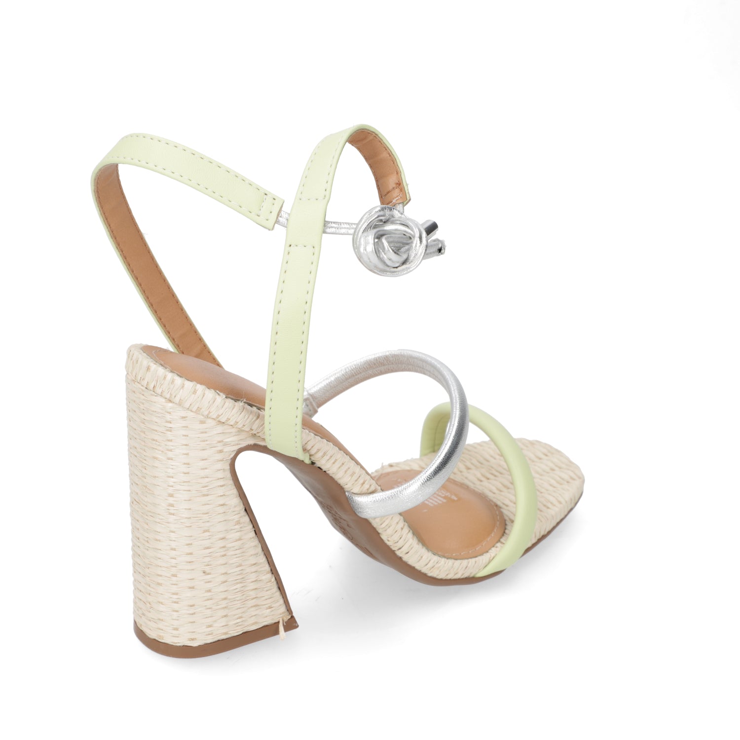 Sandalia Taco Cuadrado Vizzano EcoCuero Beige Menta 6403-405-26786-94731