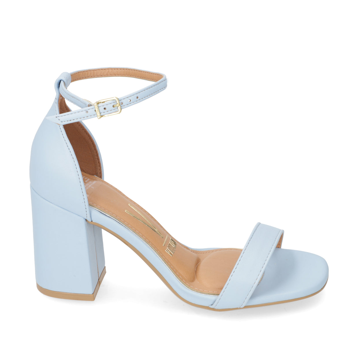 Sandalia Taco Cuadrado Eco Cuero Celeste 6409-202-7286-98362