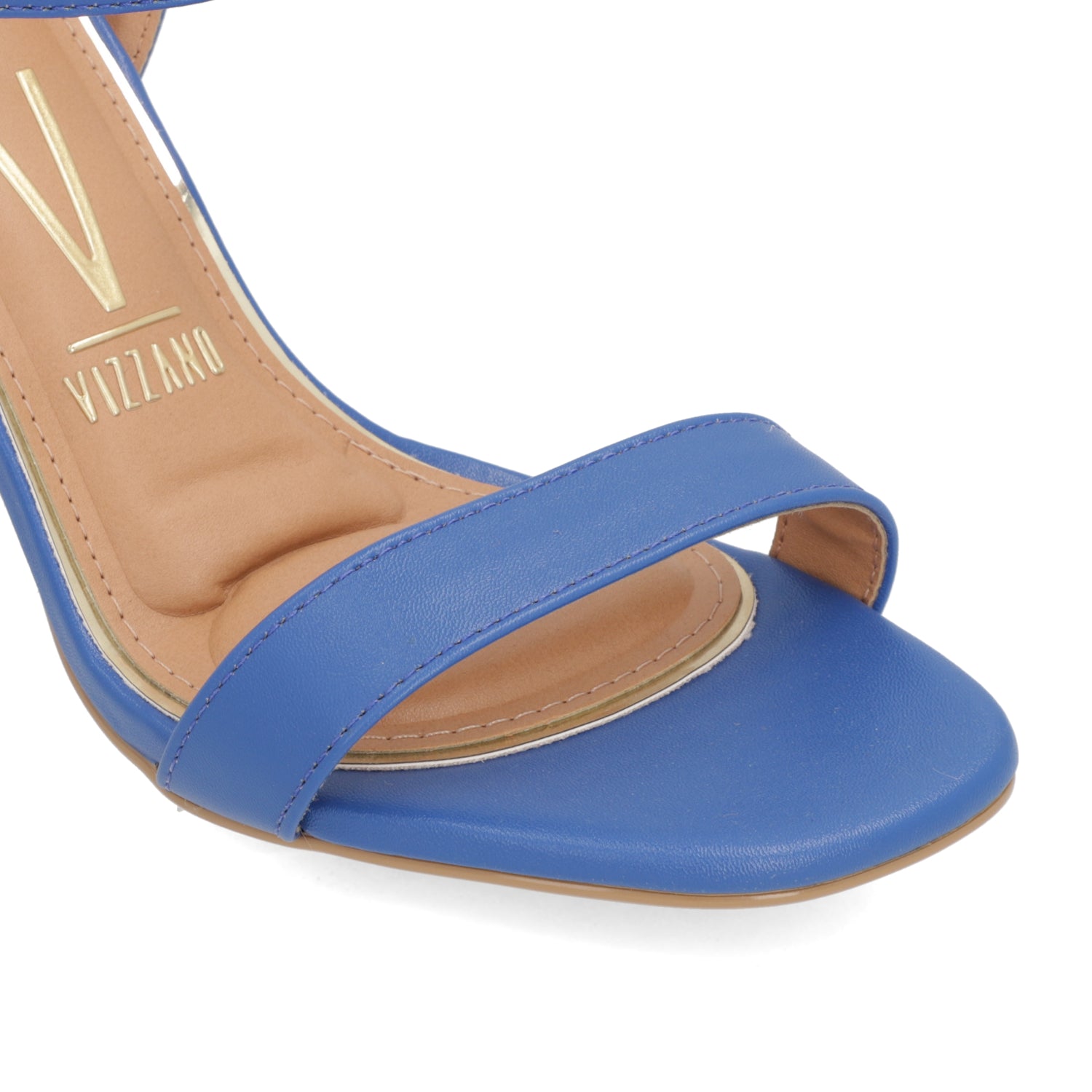 Sandalia Taco Cuadrado Eco Cuero Azul 6409-208-7286-98759