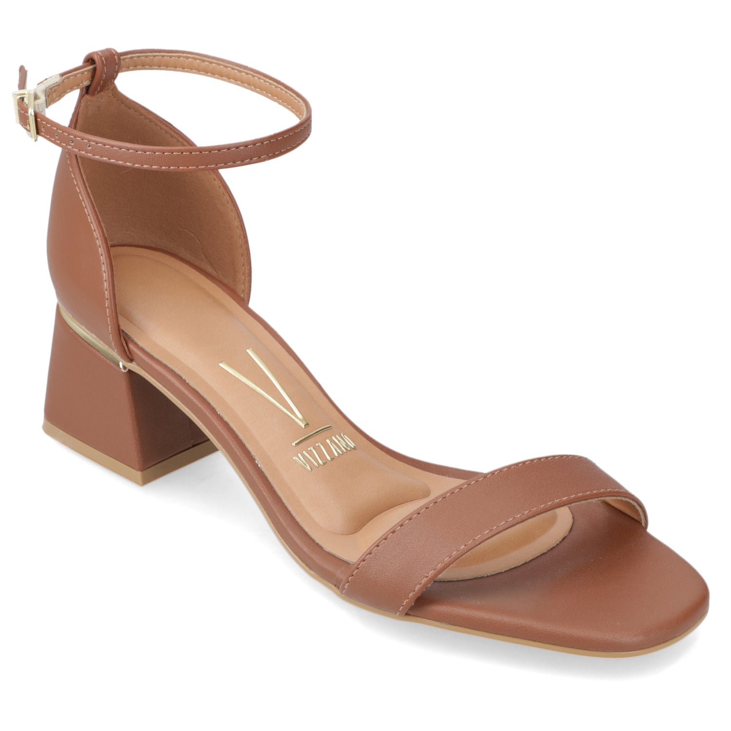 Sandalia Taco Ancho Medio Café Vizzano Ecocuero 35 / Café