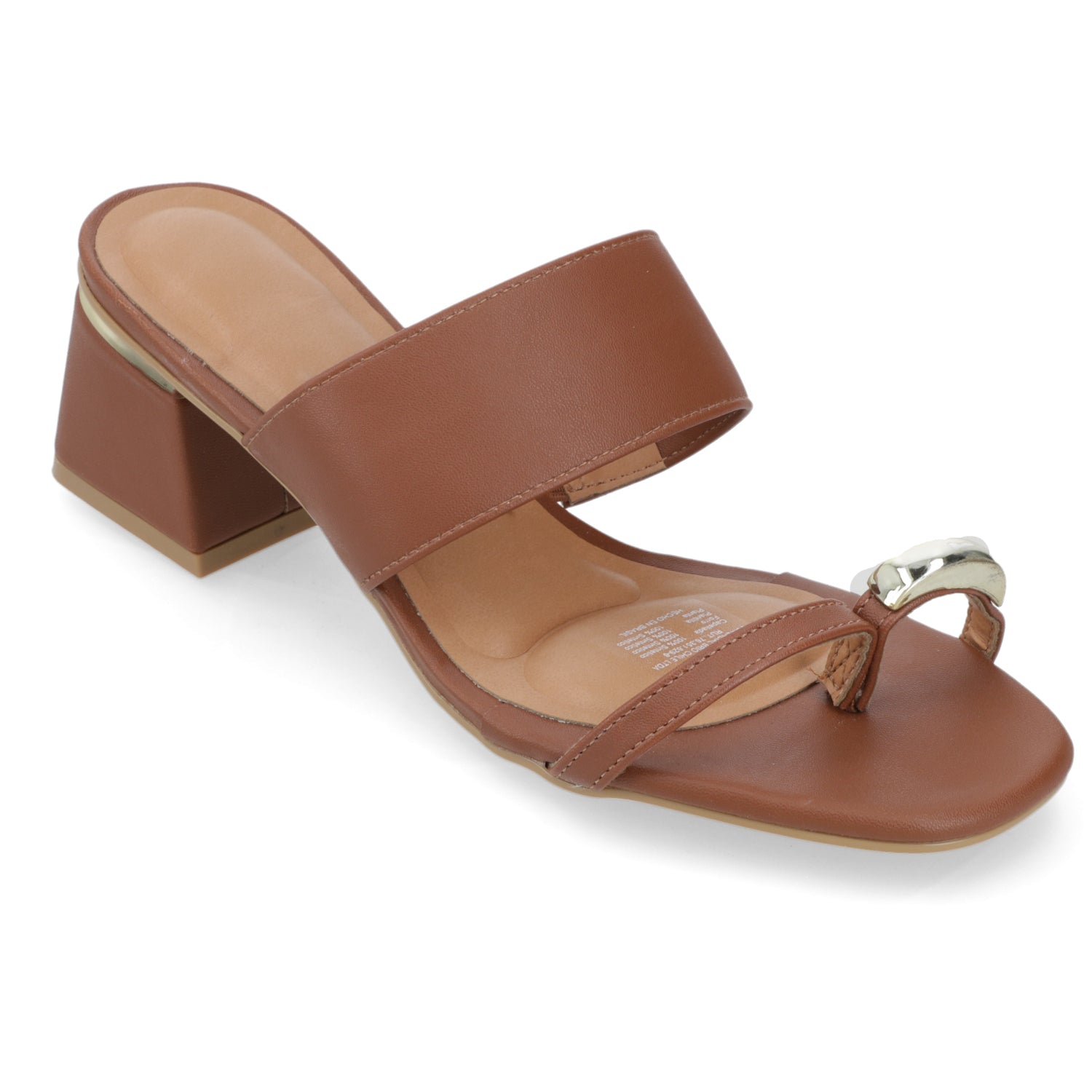 Sandalia Taco Ancho Medio Café Vizzano Ecocuero 35 / Café