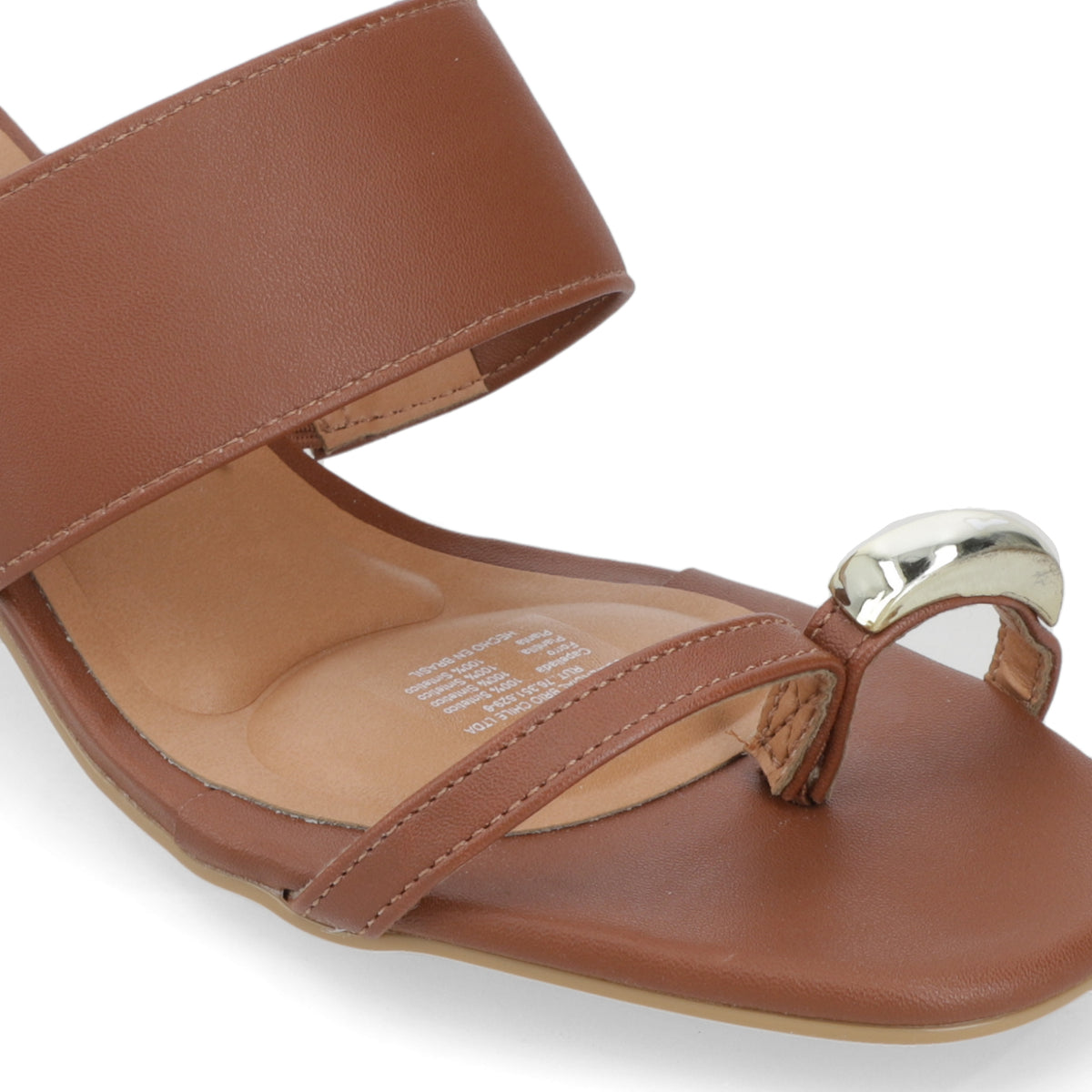 Sandalia Taco Ancho Medio Café Vizzano Ecocuero 35 / Café