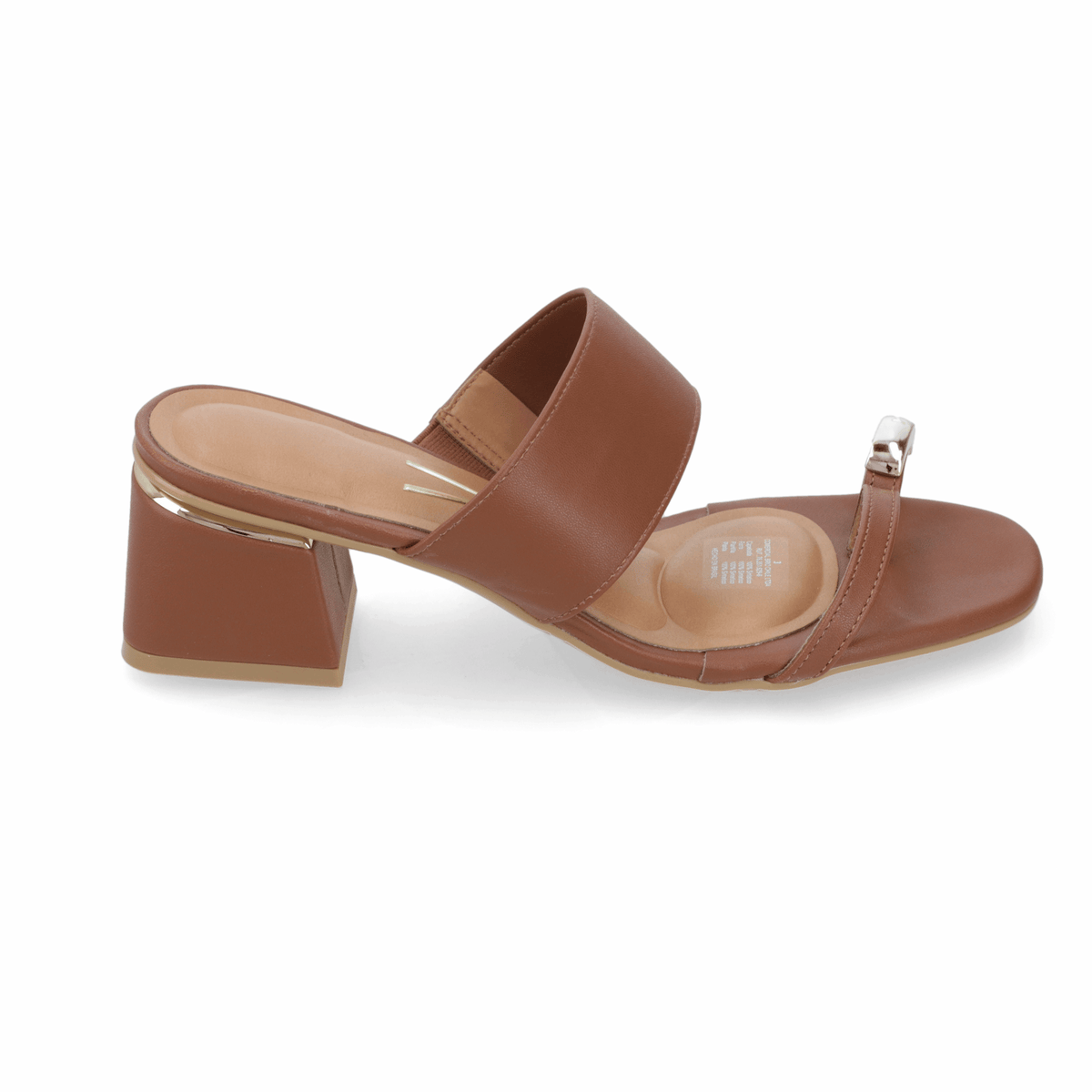 Sandalia Taco Ancho Medio Café Vizzano Ecocuero 35 / Café