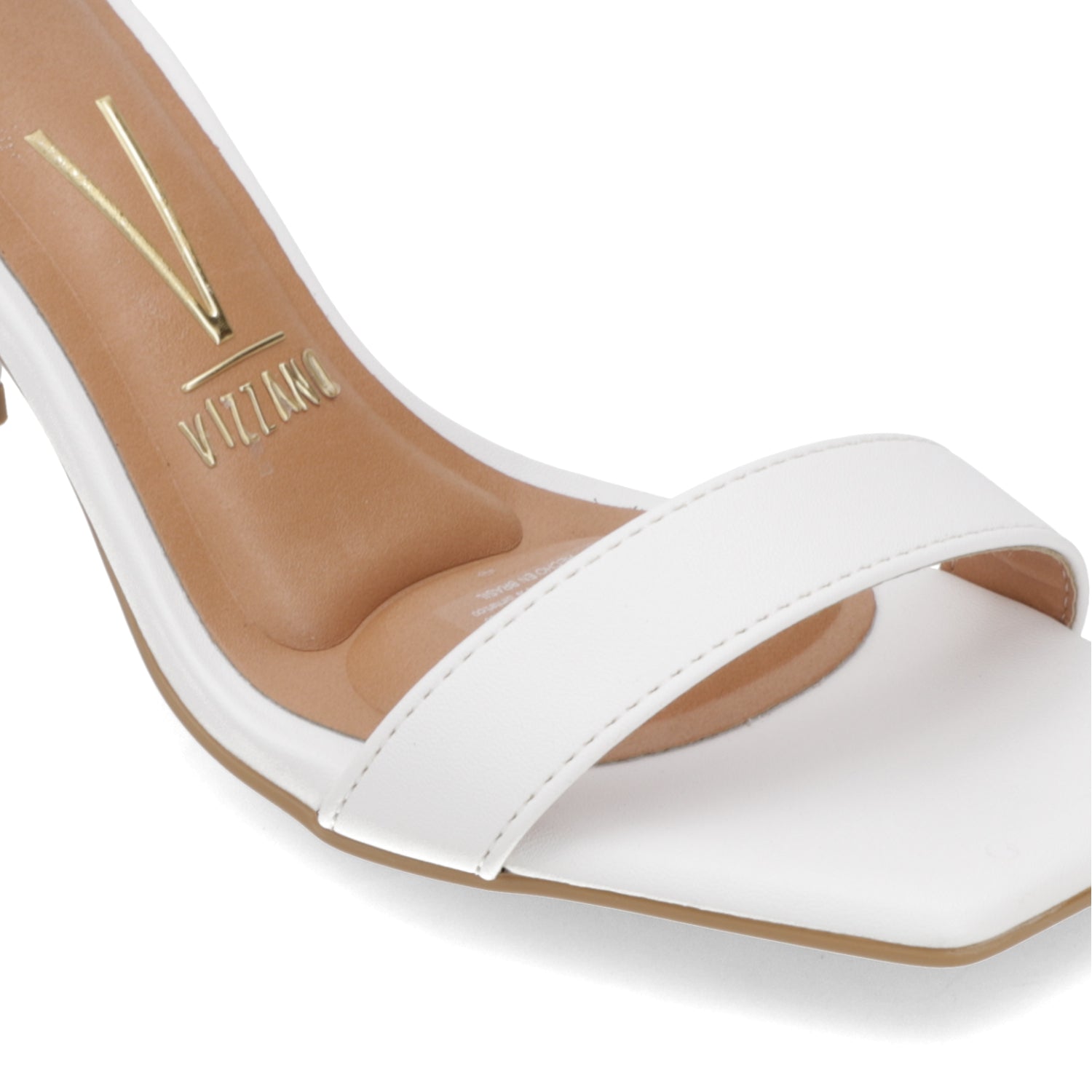 Sandalia Taco Ancho Eco Cuero Blanco 35 / Blanco