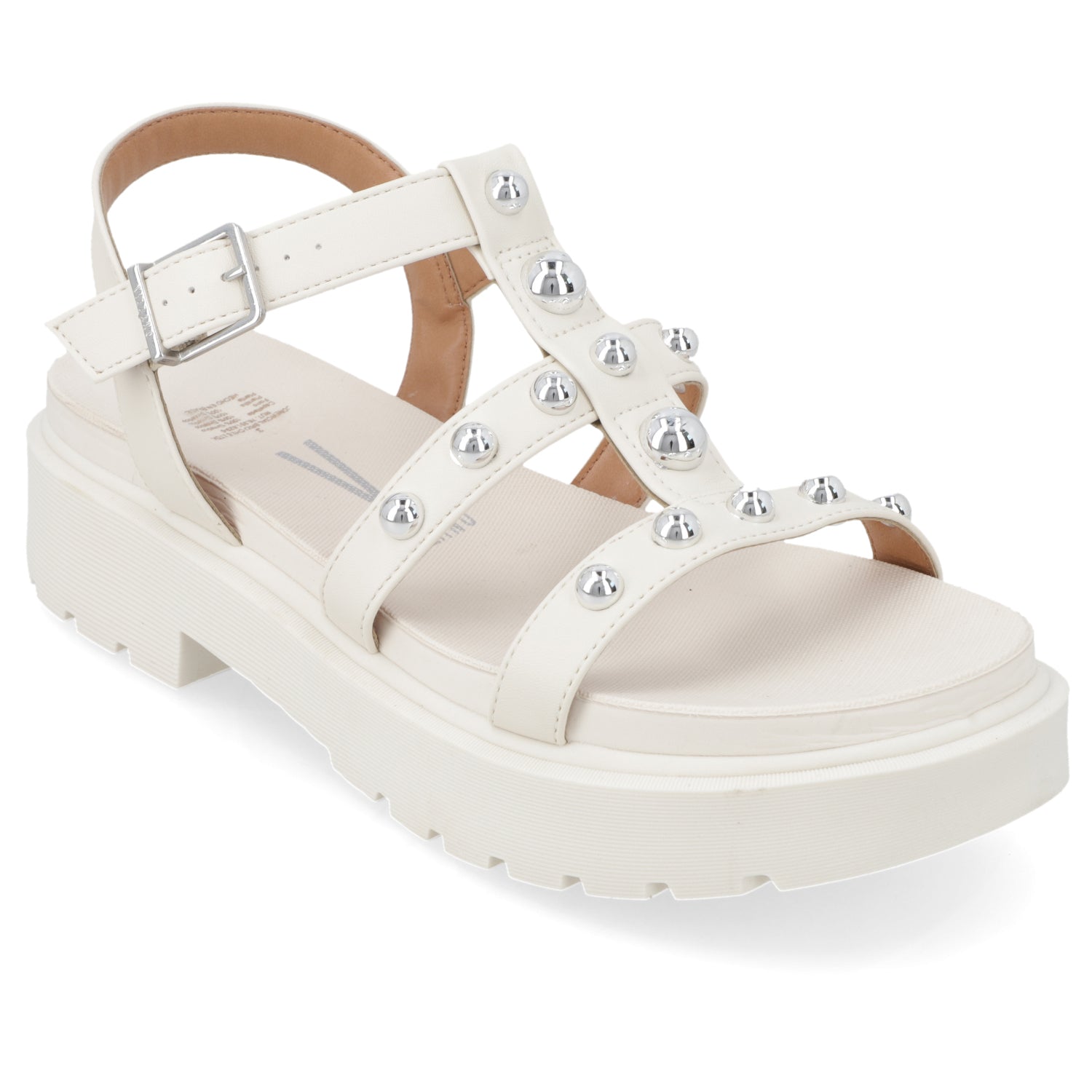 Sandalia Plataforma Blanco OFF Vizzano Ecocuero 35 / Blanco OFF