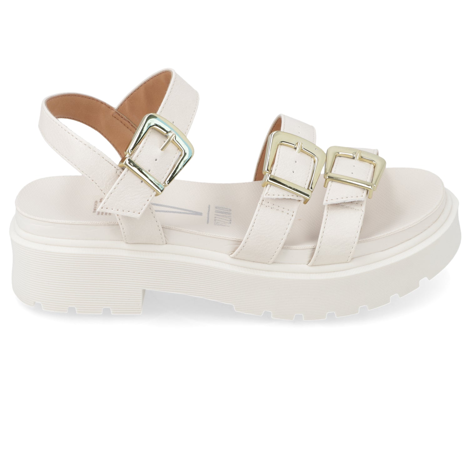 Sandalia Plataforma Blanco OFF Vizzano Ecocuero 35 / Blanco OFF