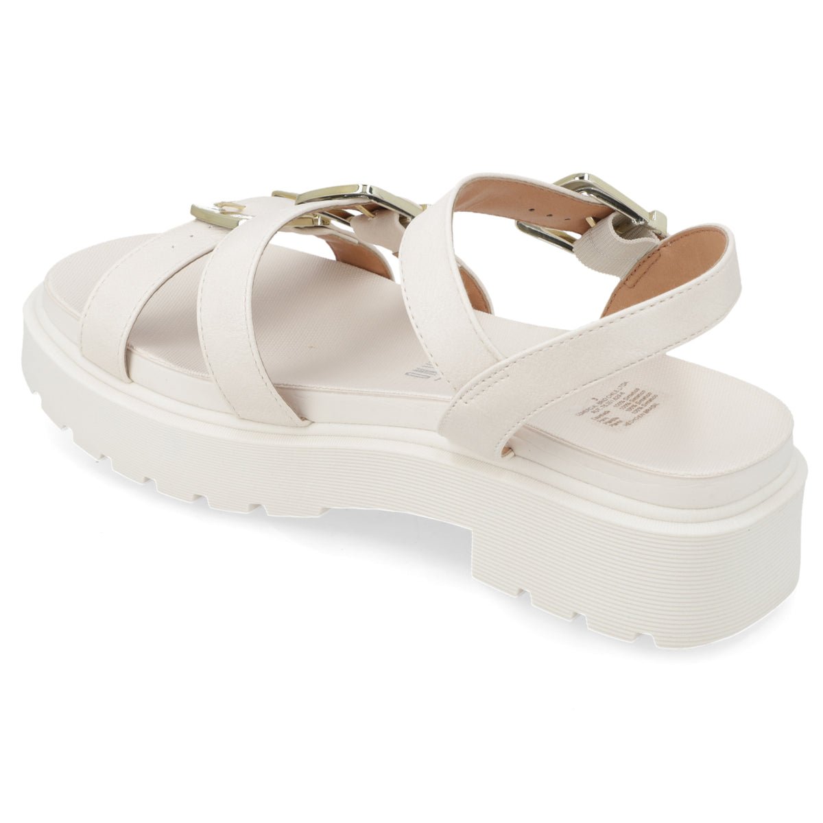 Sandalia Plataforma Blanco OFF Vizzano Ecocuero 35 / Blanco OFF