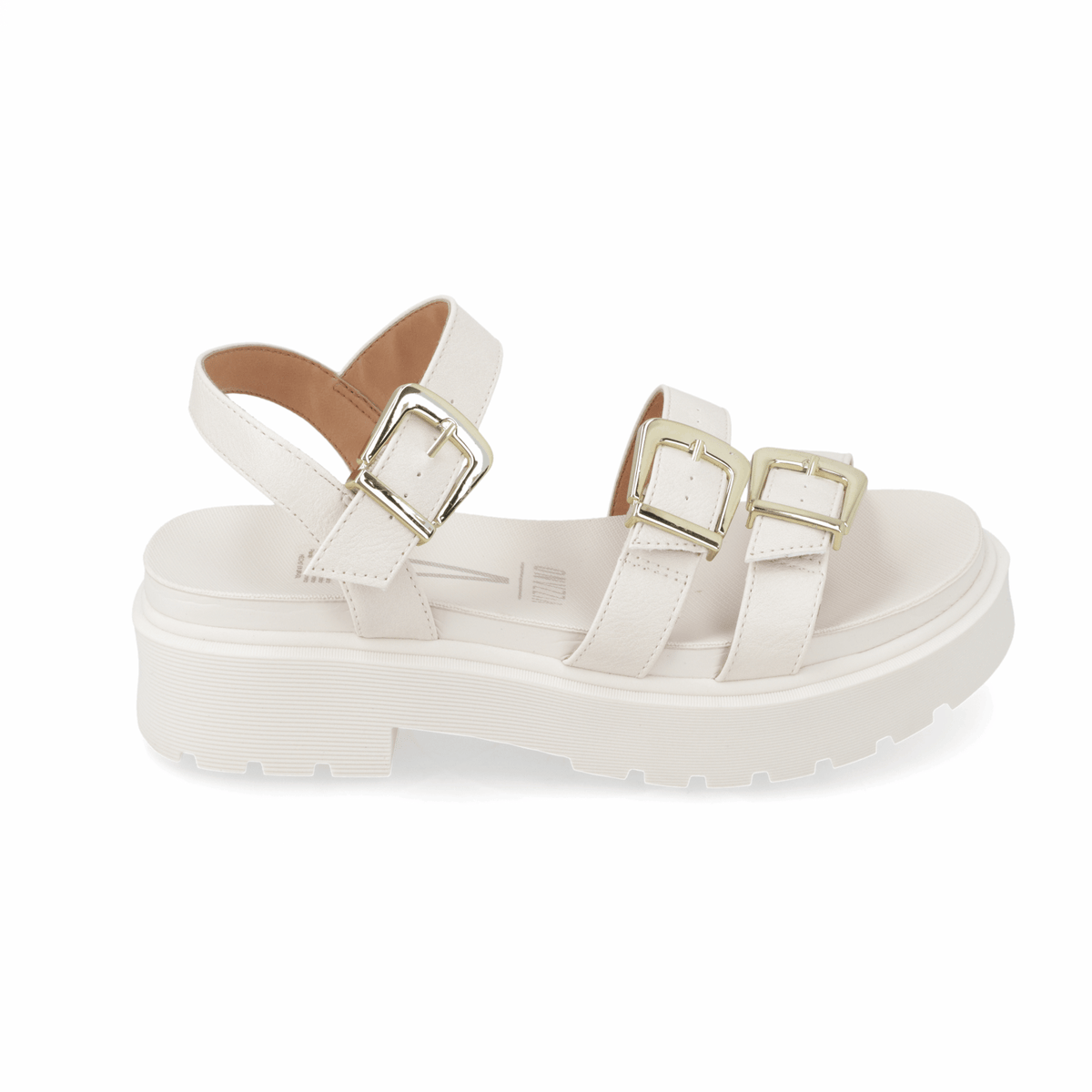 Sandalia Plataforma Blanco OFF Vizzano Ecocuero 35 / Blanco OFF