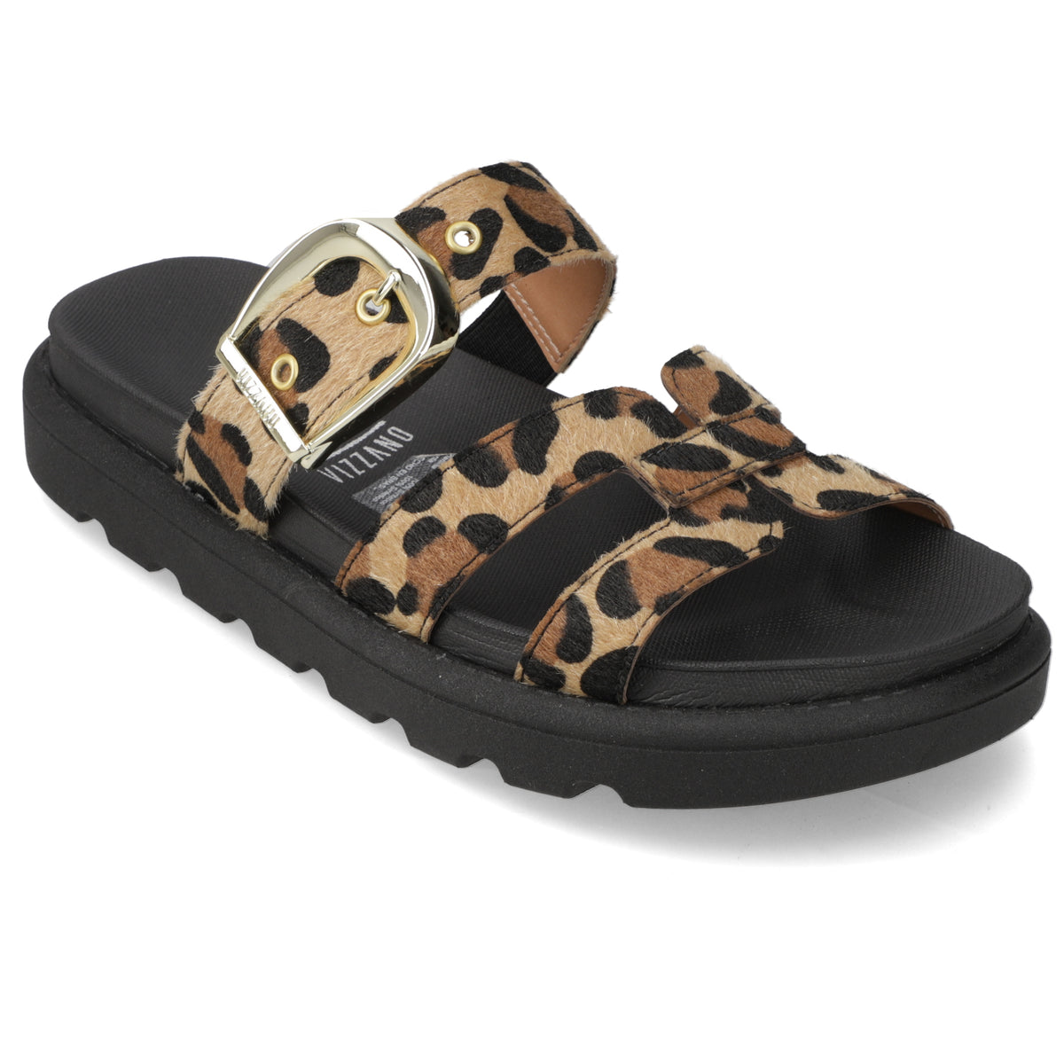 Sandalia Animal Print Vizzano Ecocuero Textil 35 / Animal Print