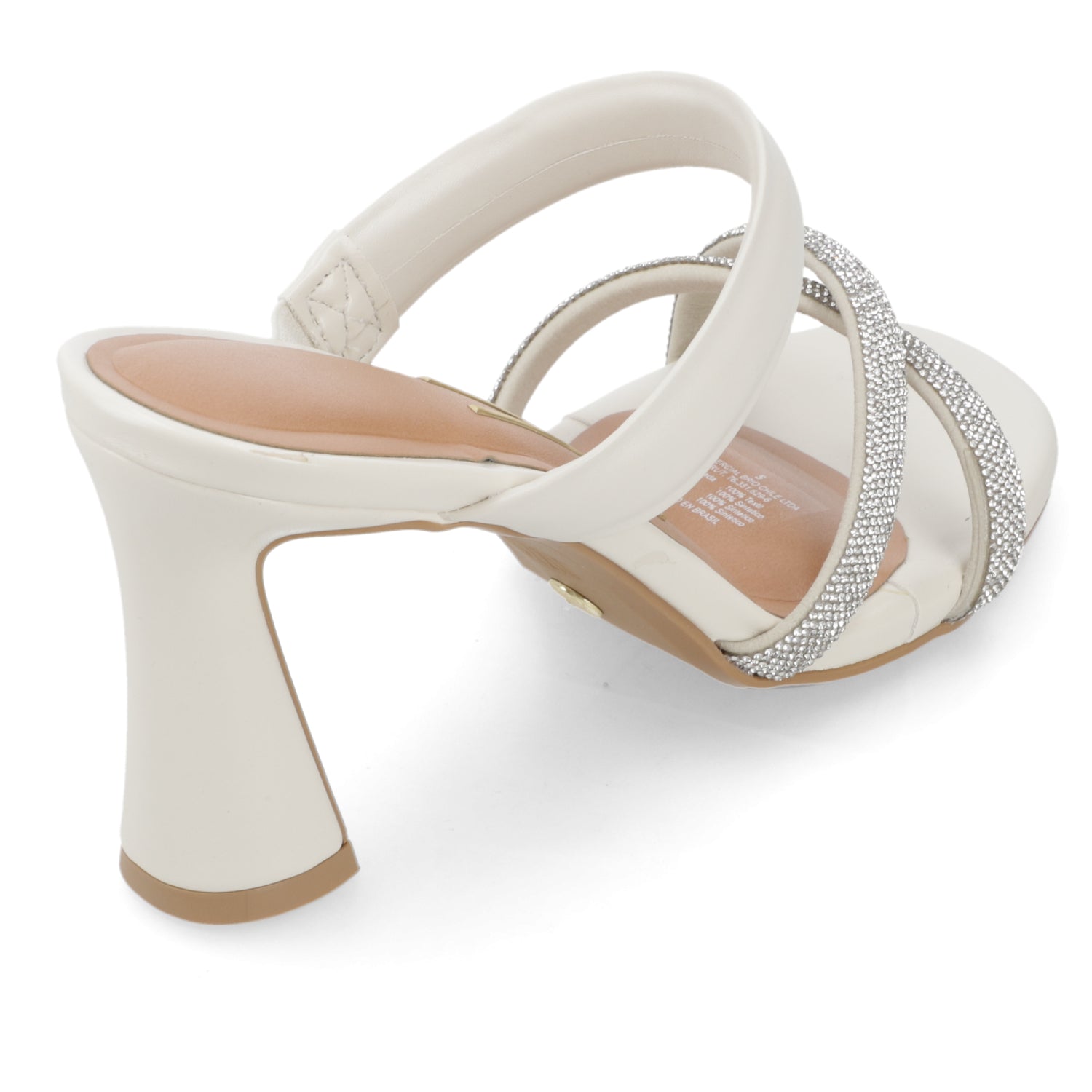 Sandalia Taco Ancho Alto Blanco Vizzano Ecocuero 34 / Blanco