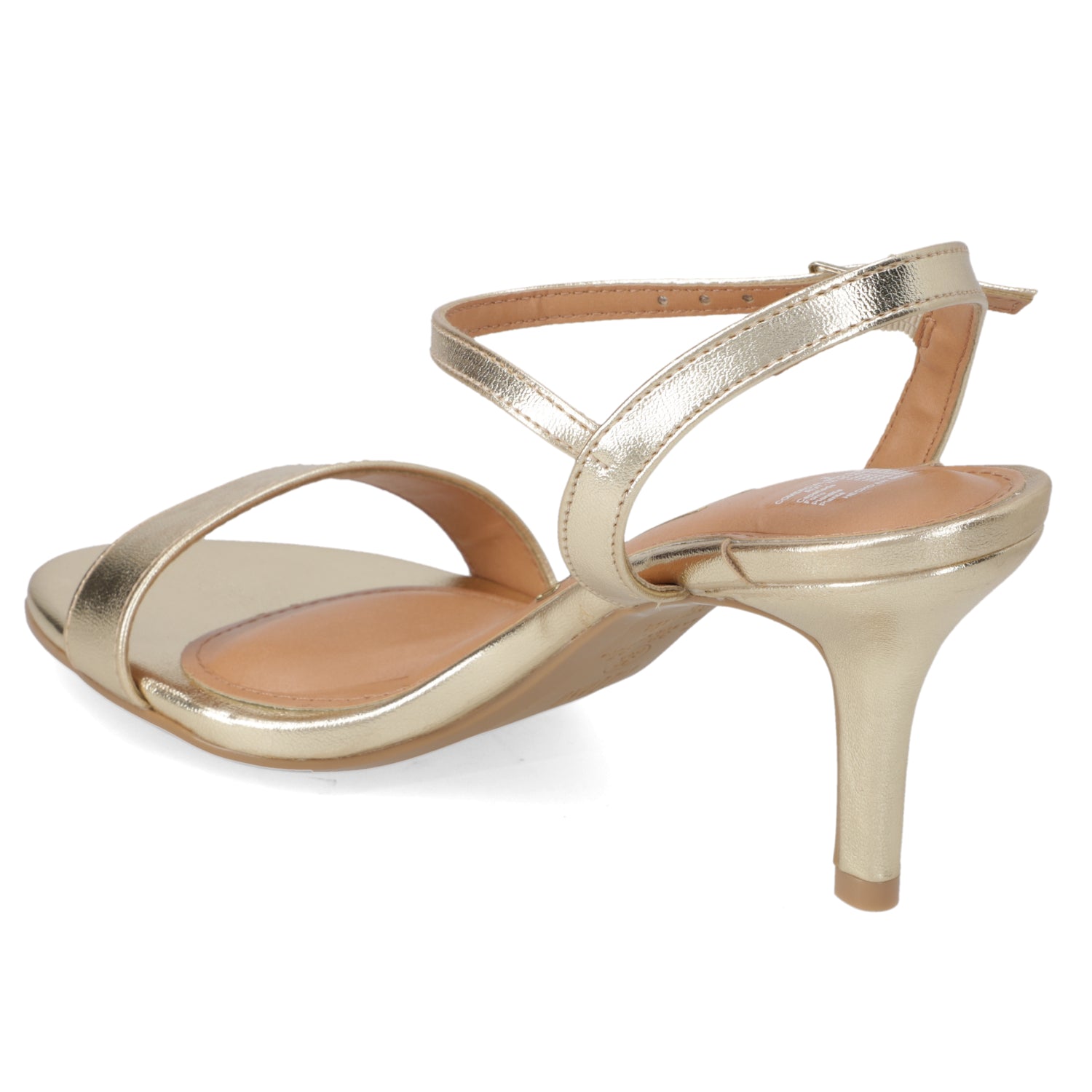 Sandalia Taco Aguja 7 cm Dorado Vizzano 35 / Dorado