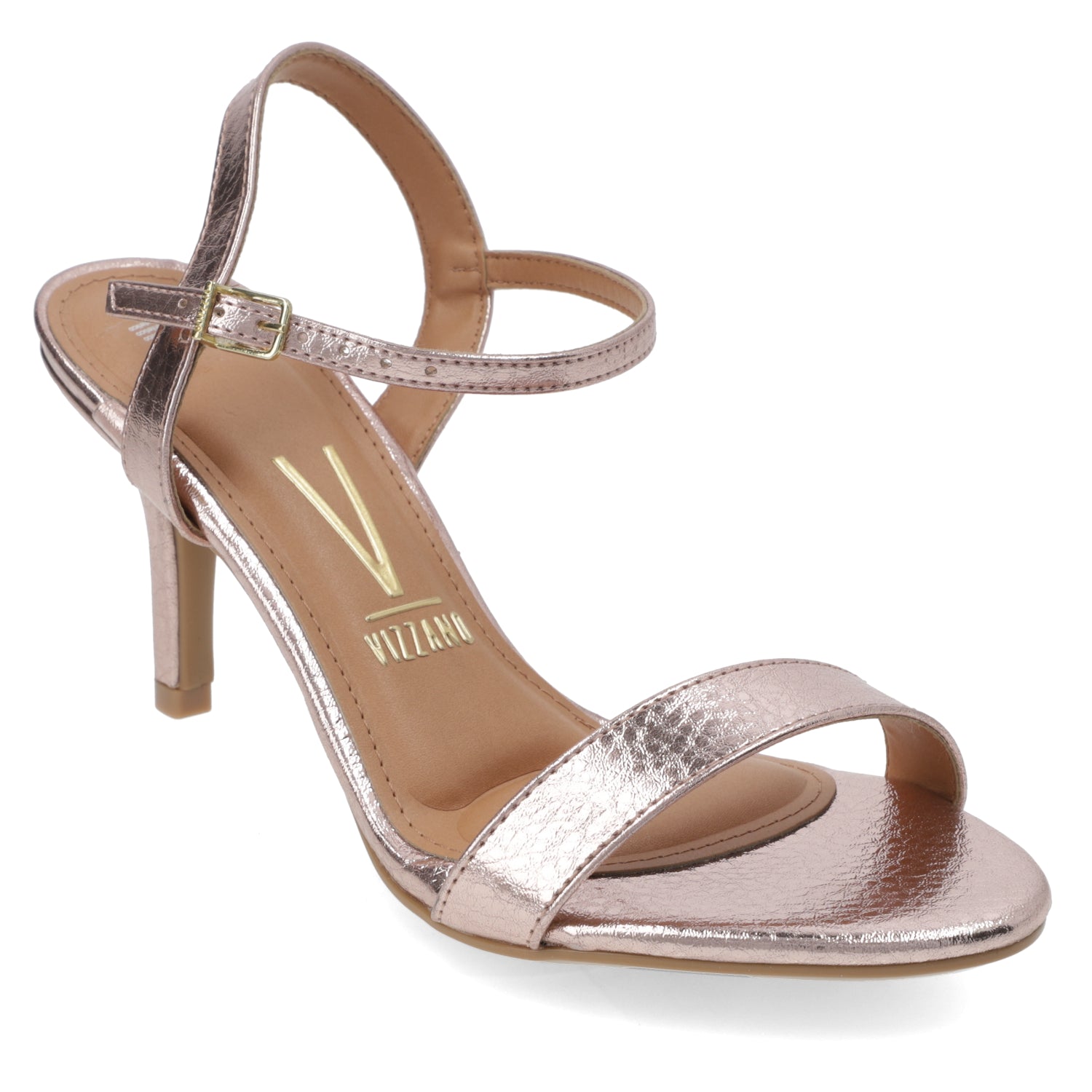 Sandalia Taco Aguja 7 cm Rose Gold Vizzano 35 / Rose Gold
