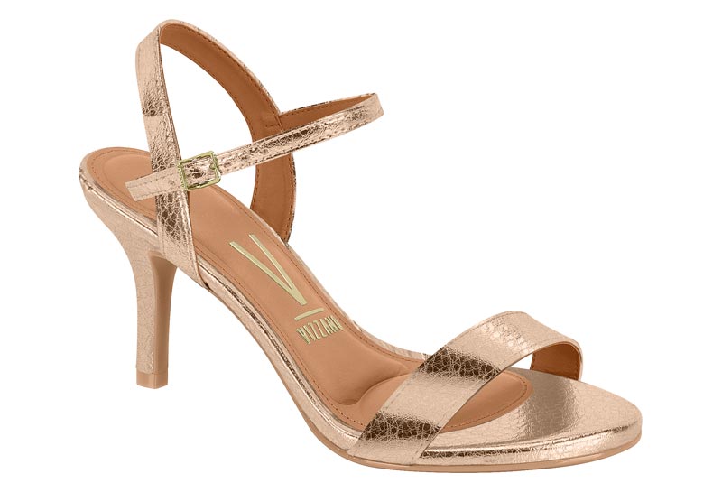 Sandalia Taco Aguja 7 cm Rose Gold Vizzano 35 / Rose Gold