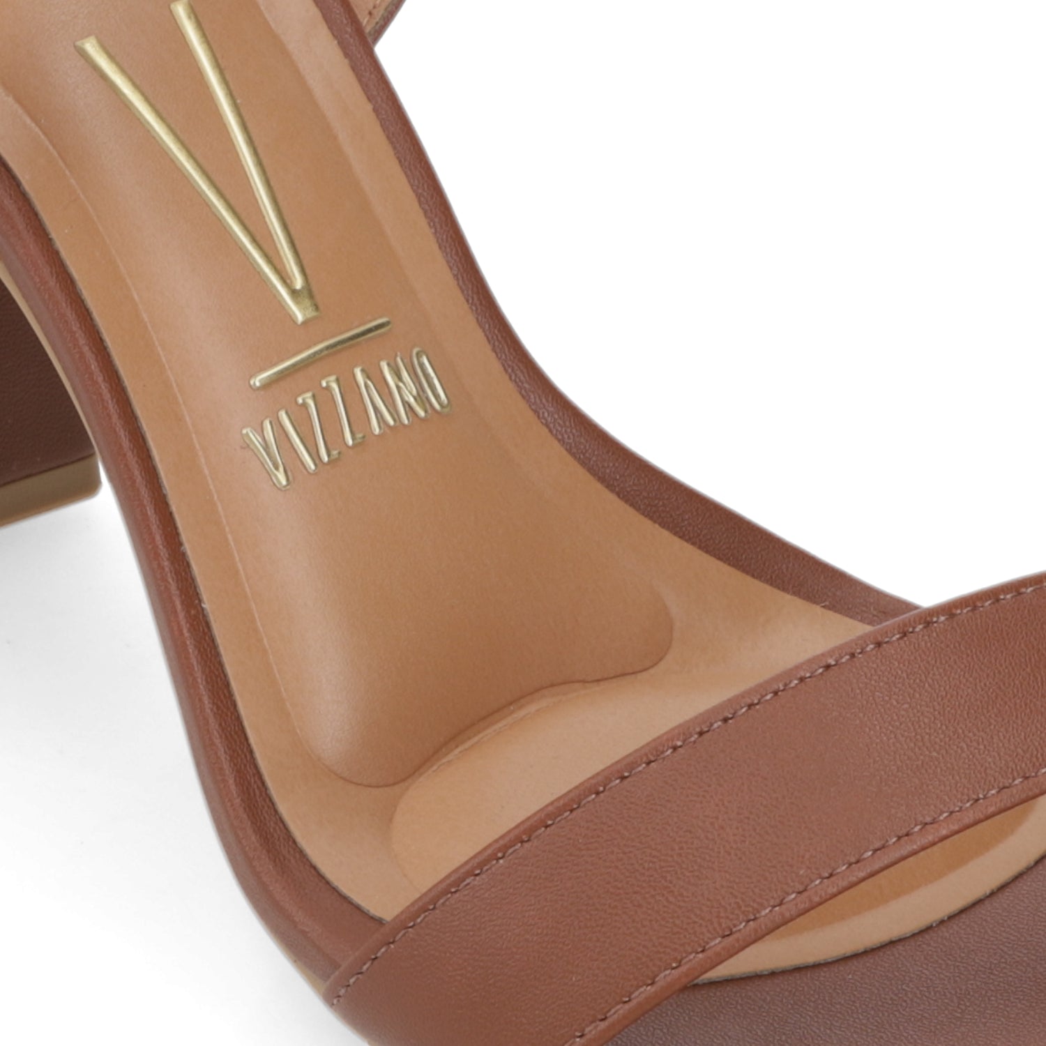 Sandalia Taco Ancho Alto Café Vizzano Ecocuero 34 / Café