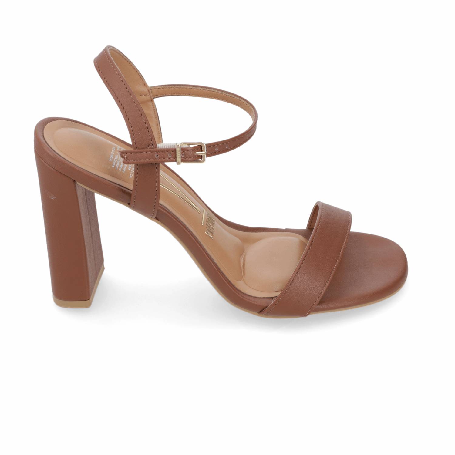 Sandalia Taco Ancho Alto Café Vizzano Ecocuero 34 / Café