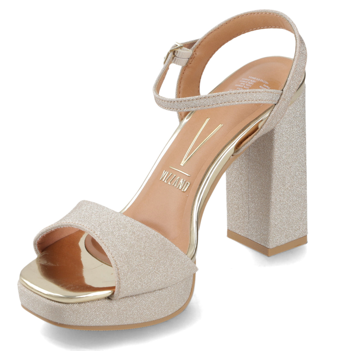 Sandalia Taco Dorado Vizzano