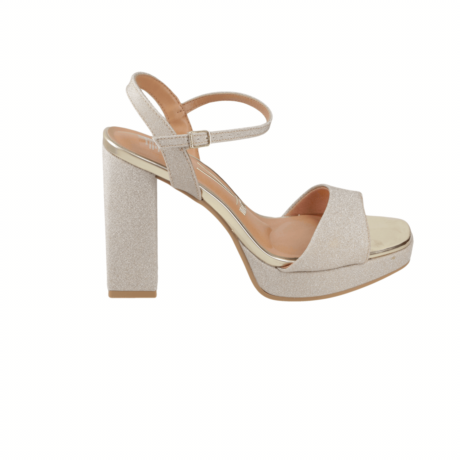 Sandalia Taco Dorado Vizzano