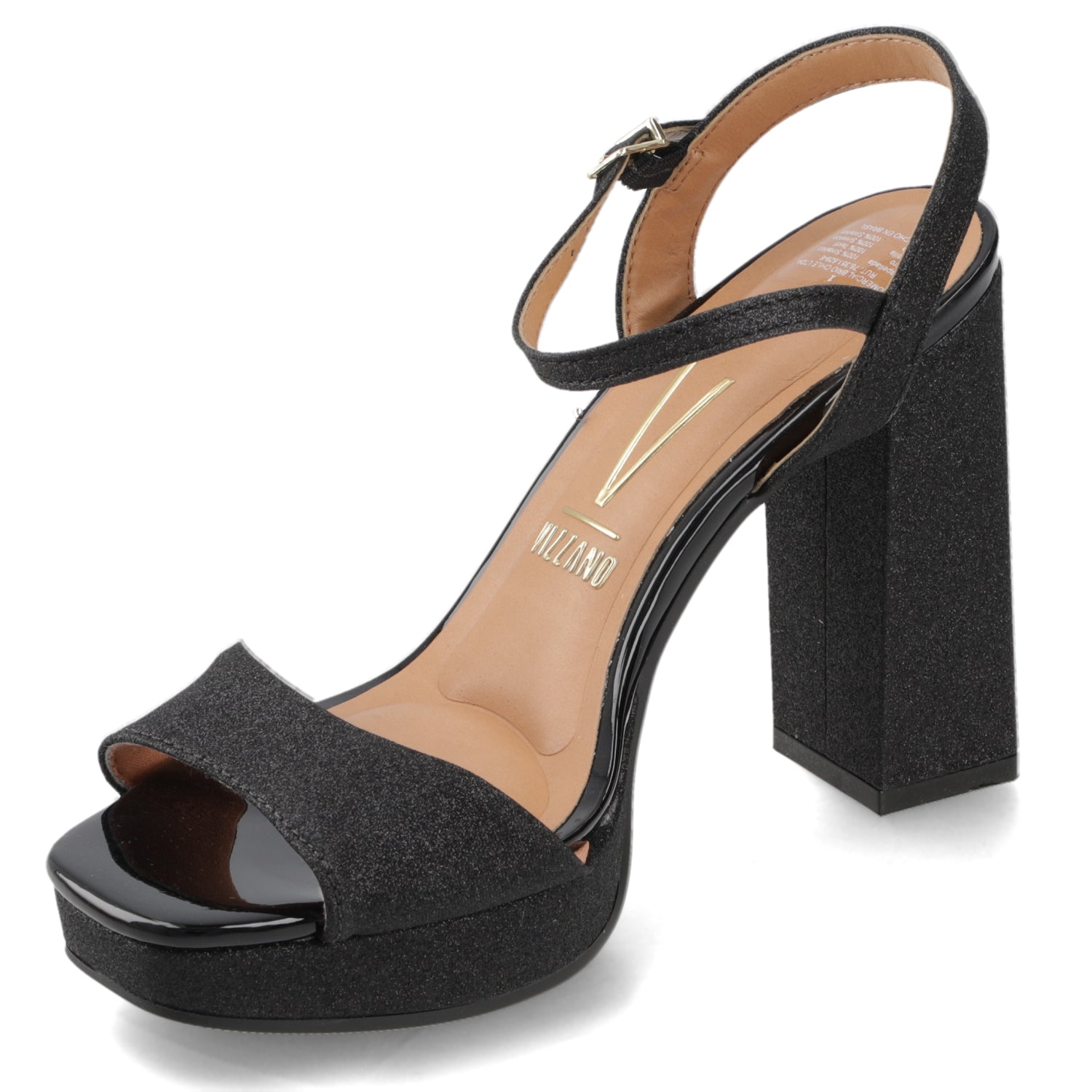 Sandalia Taco Negro Vizzano